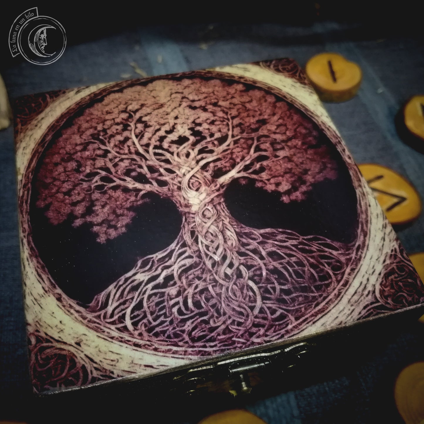 Small Wooden Box - Yggdrasil -