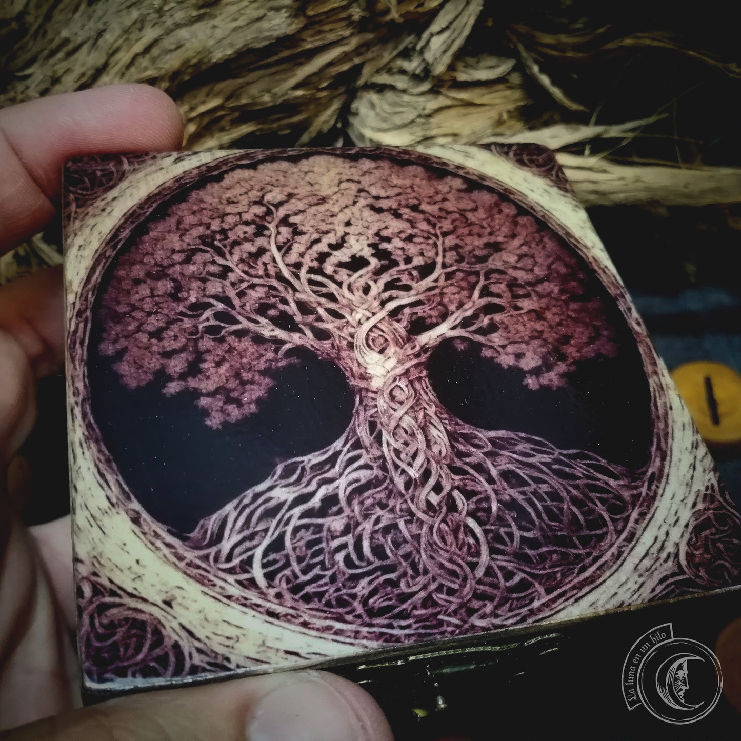 Small Wooden Box - Yggdrasil -