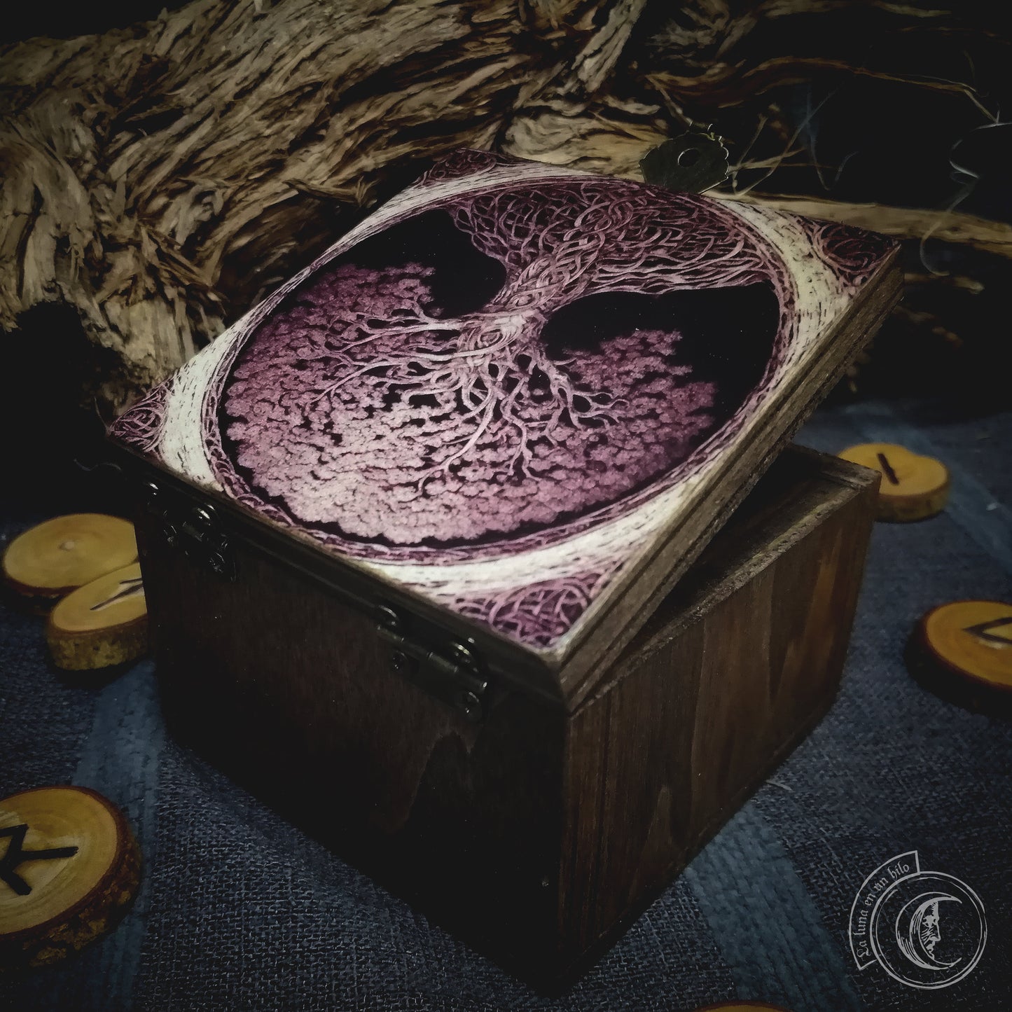 Small Wooden Box - Yggdrasil -