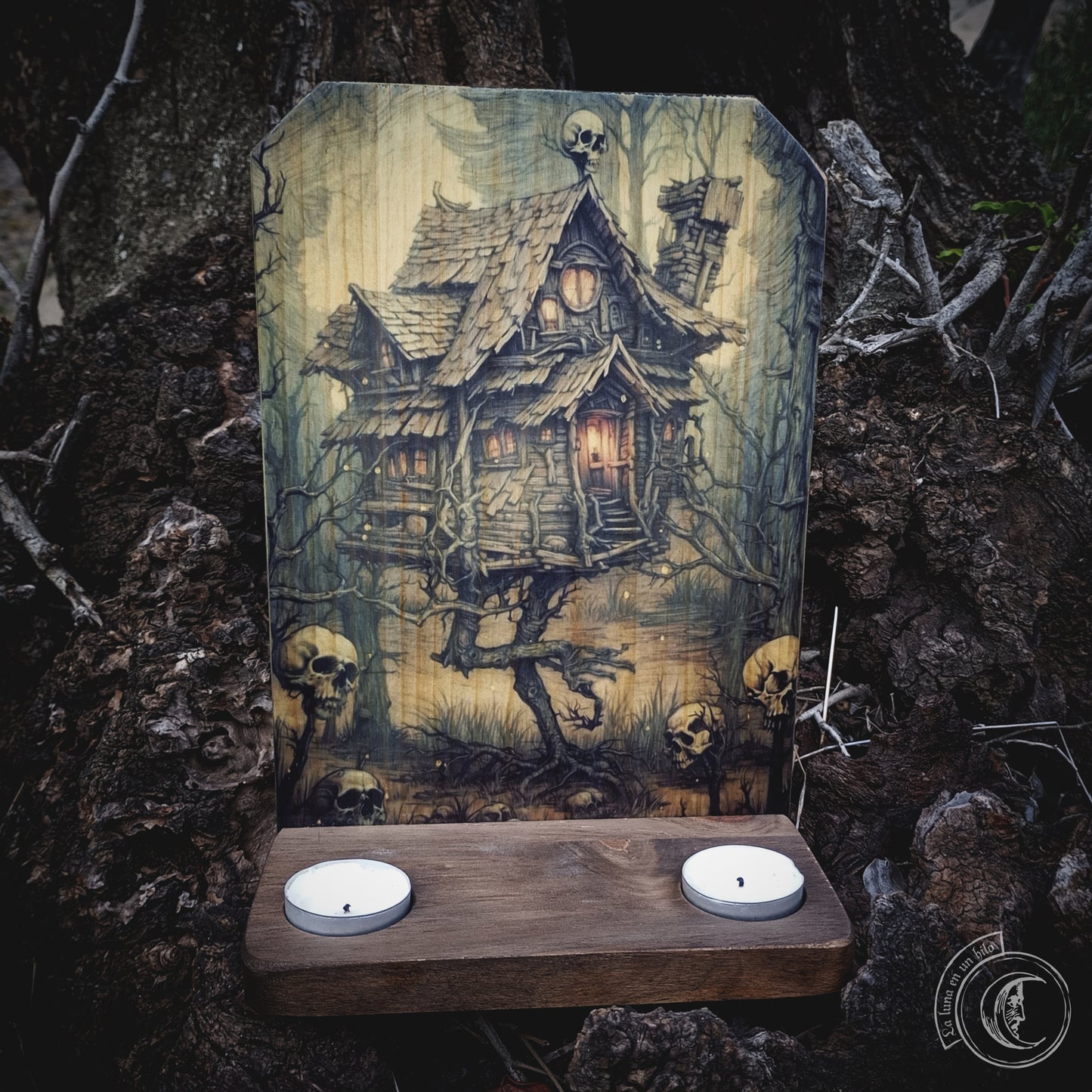 Ritual Altar Candle holder - Baba Yaga's Hut -