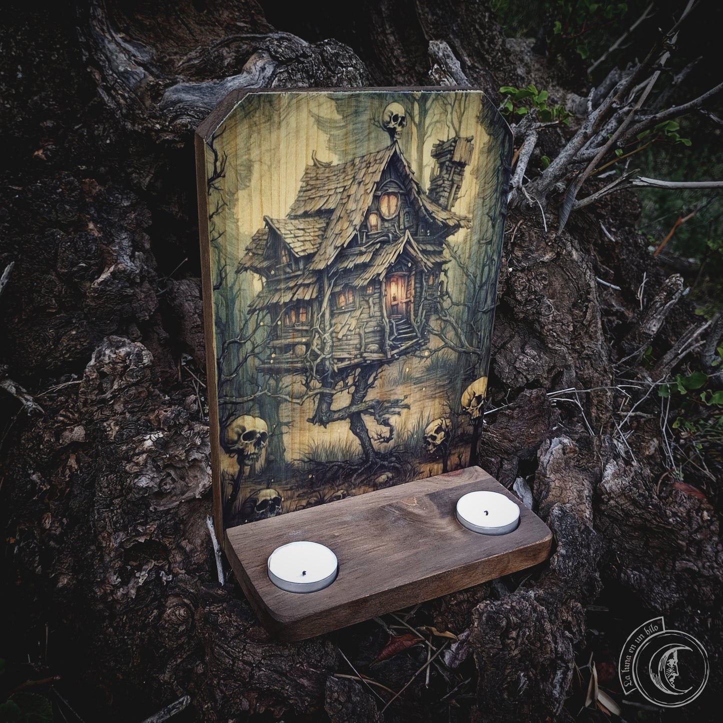 Ritual Altar Candle holder - Baba Yaga's Hut -