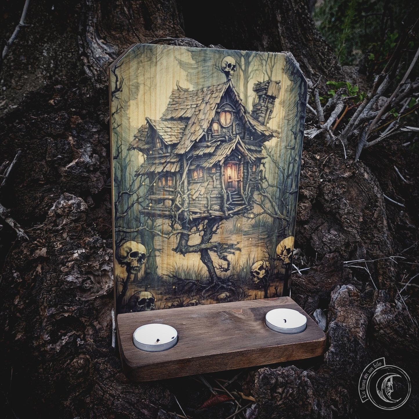 Ritual Altar Candle holder - Baba Yaga's Hut -