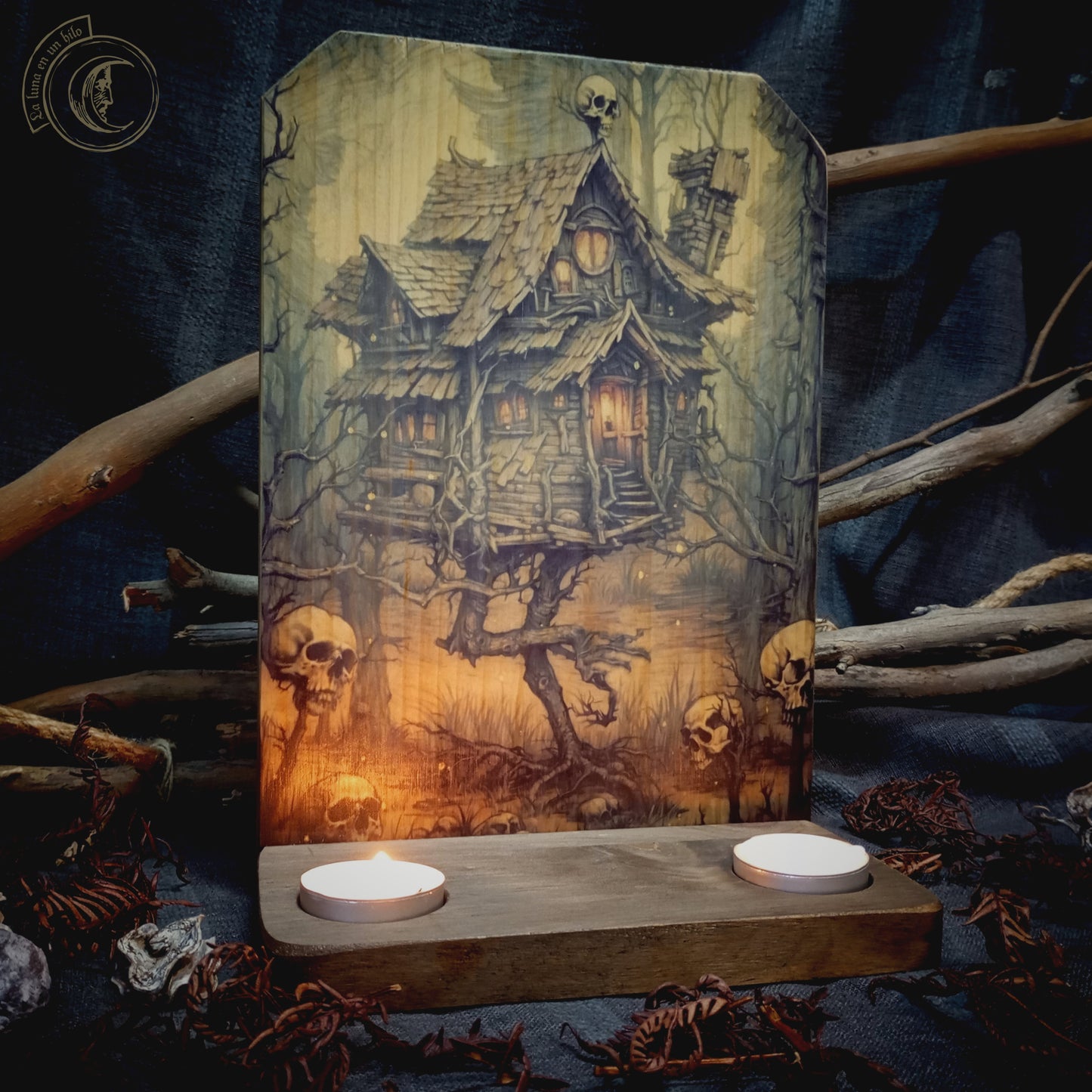 Ritual Altar Candle holder - Baba Yaga's Hut -
