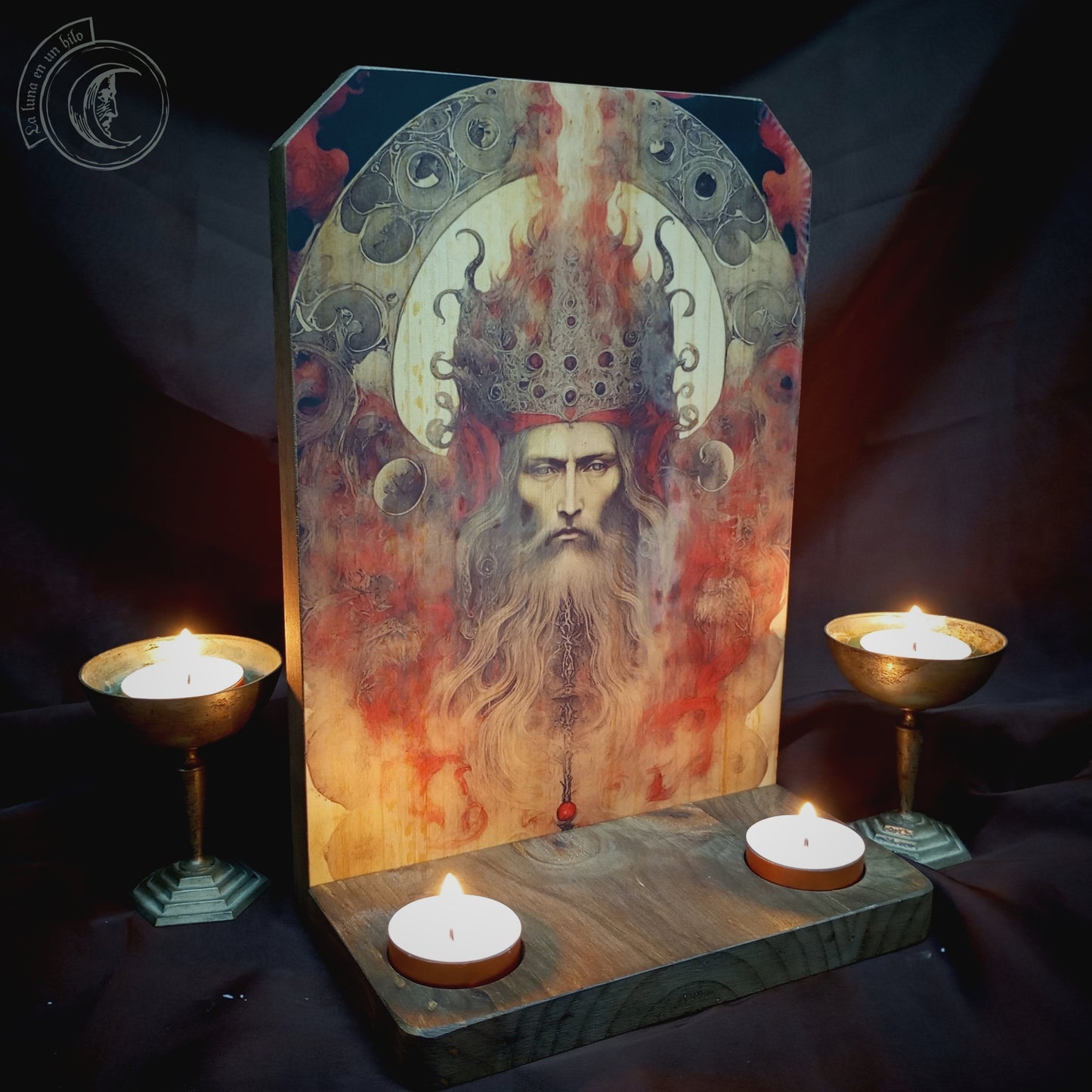 Ritual Altar Candle holder - Ahura Mazda -