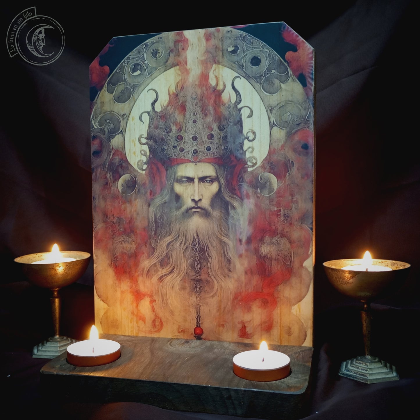 Ritual Altar Candle holder - Ahura Mazda -