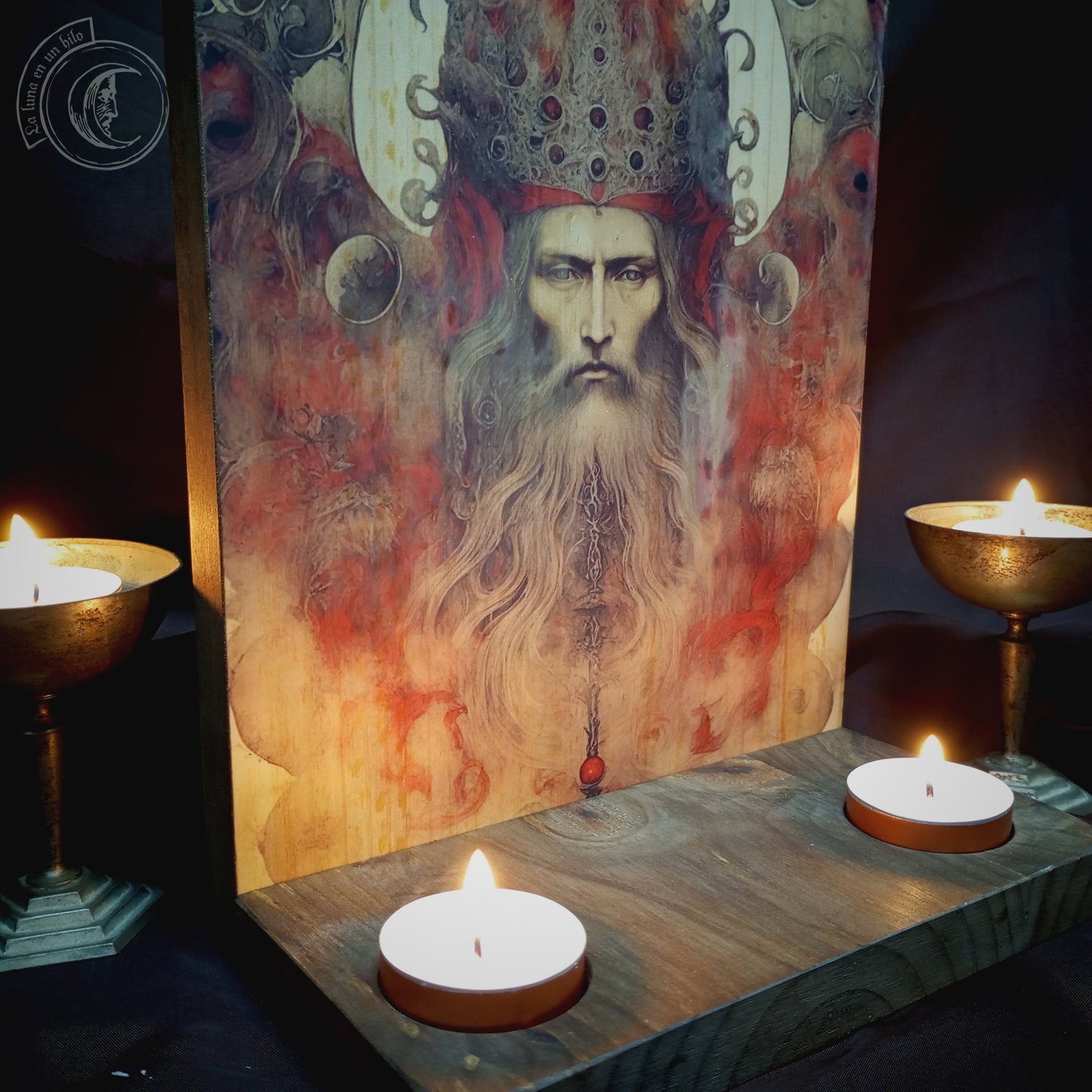 Ritual Altar Candle holder - Ahura Mazda -