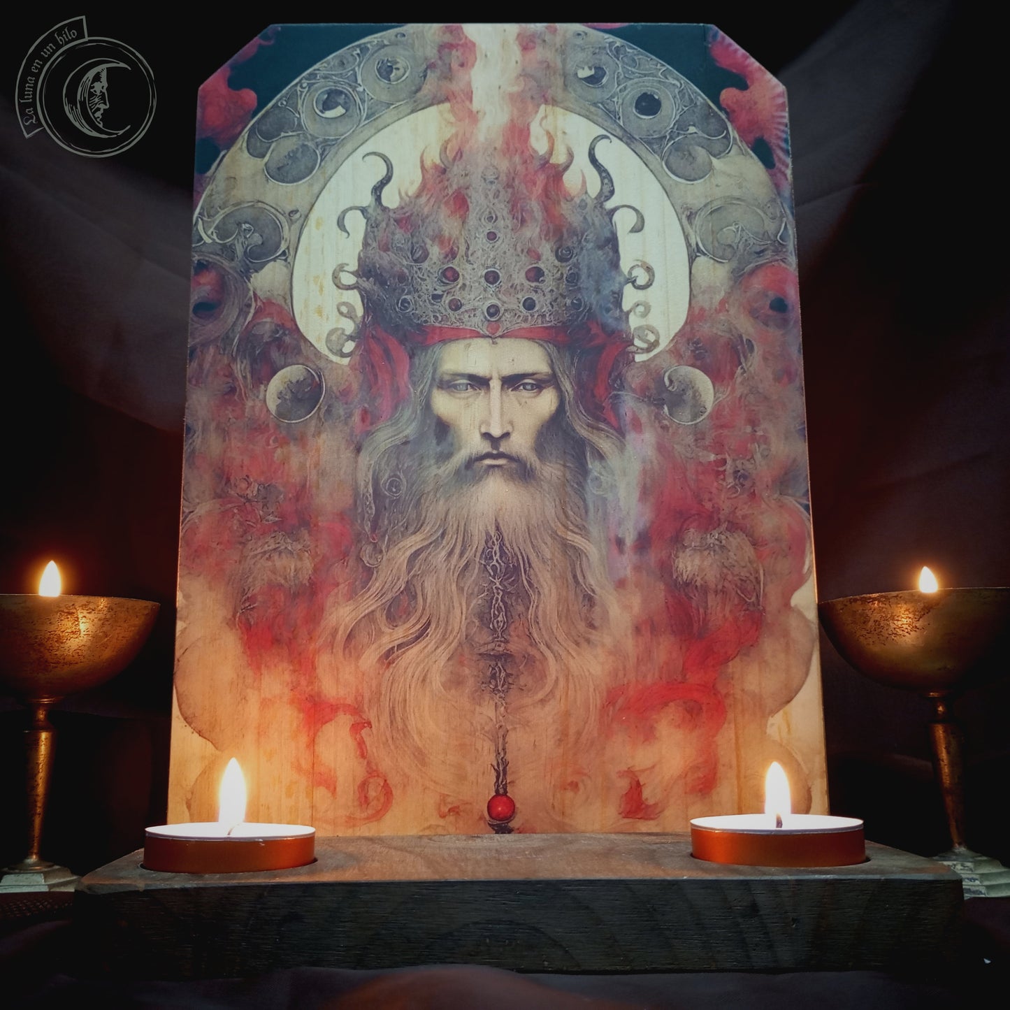 Ritual Altar Candle holder - Ahura Mazda -