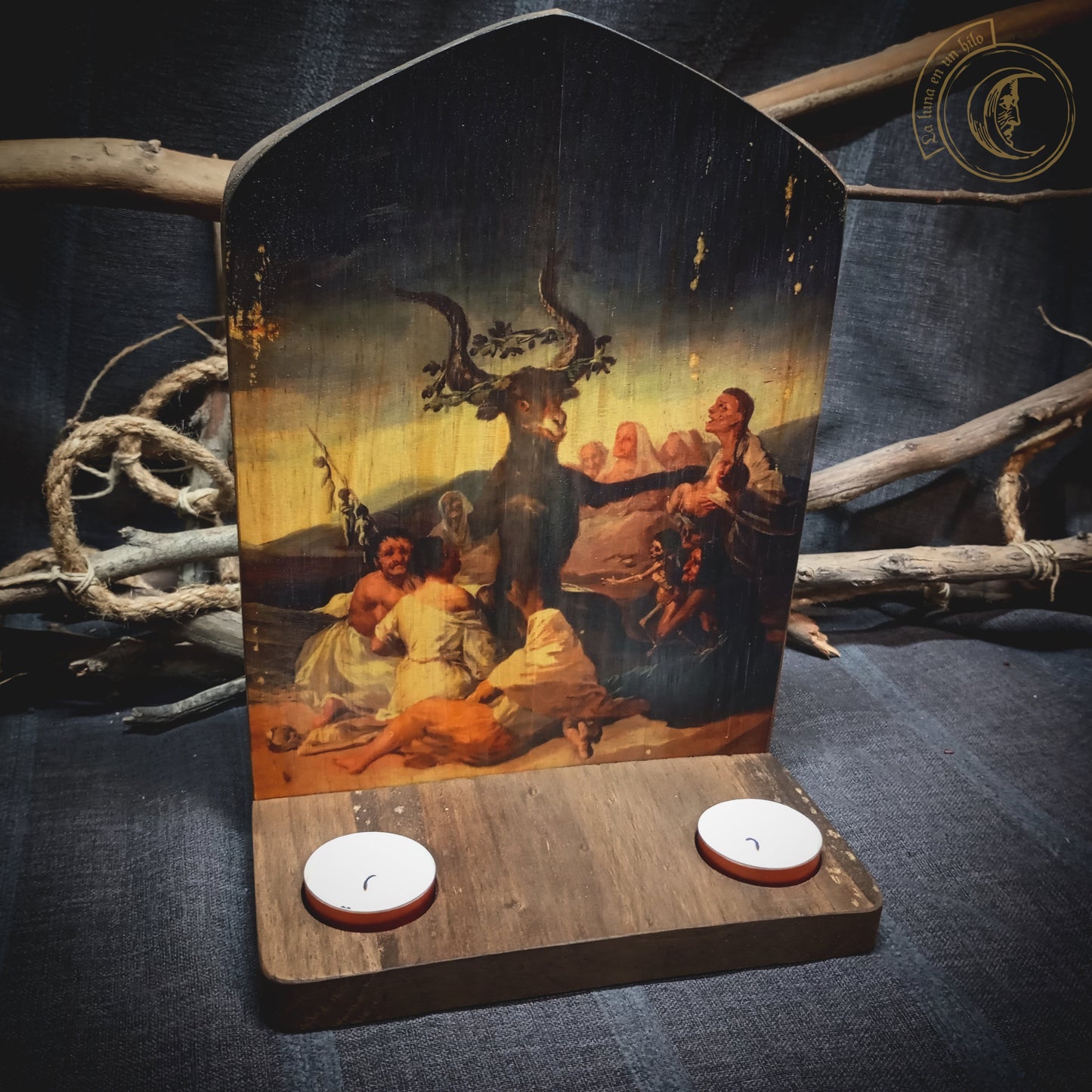 Ritual Altar Candle holder - Witches' Sabbath (Goya) -