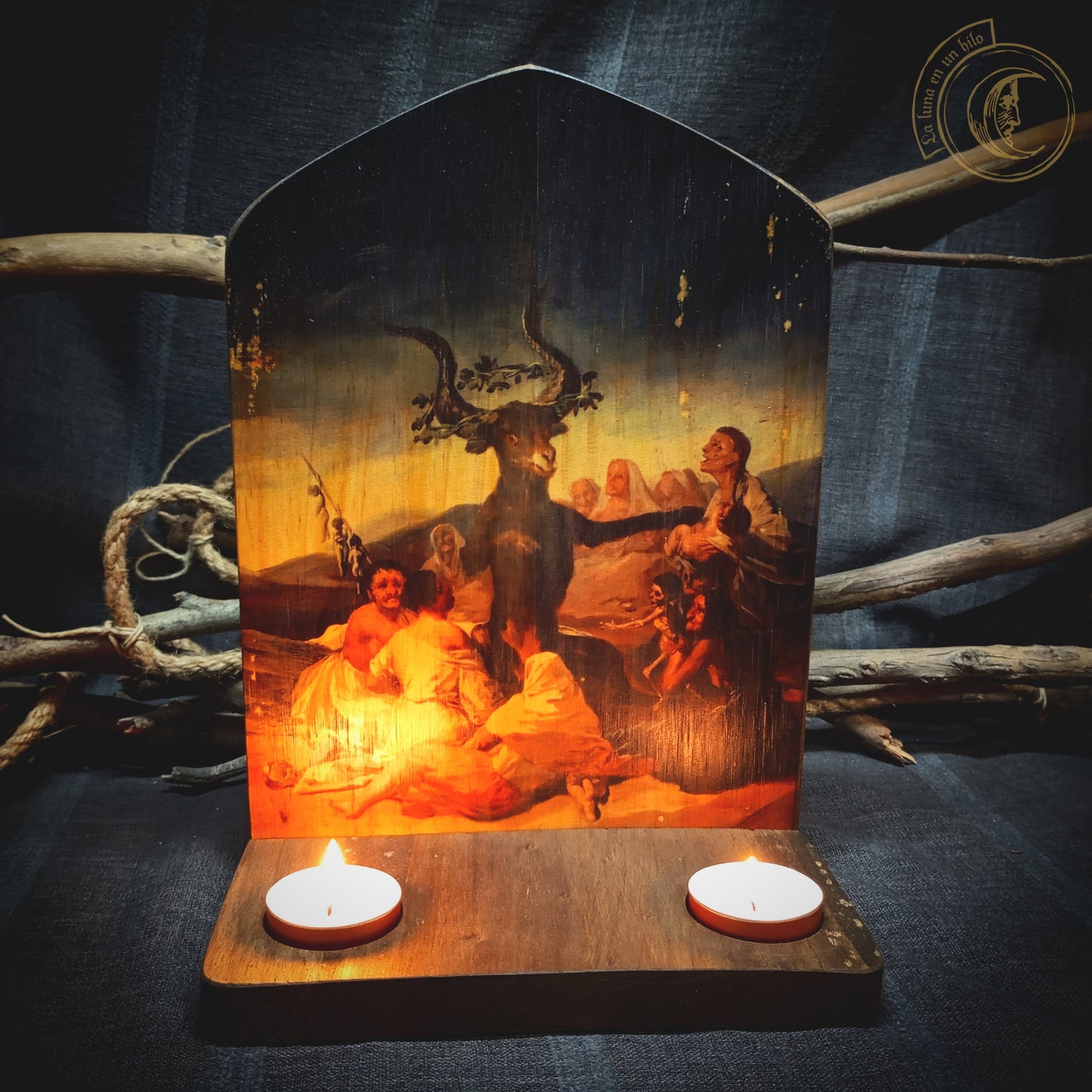 Ritual Altar Candle holder - Witches' Sabbath (Goya) -