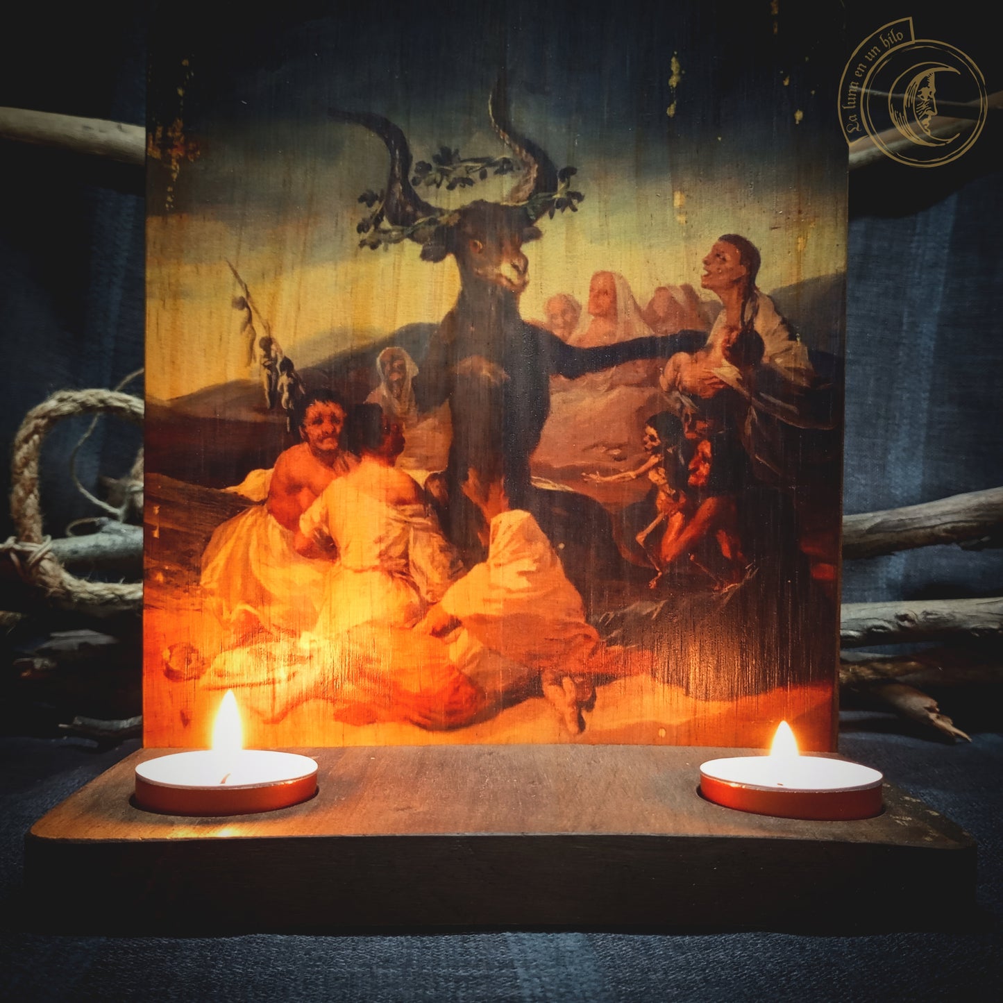 Ritual Altar Candle holder - Witches' Sabbath (Goya) -