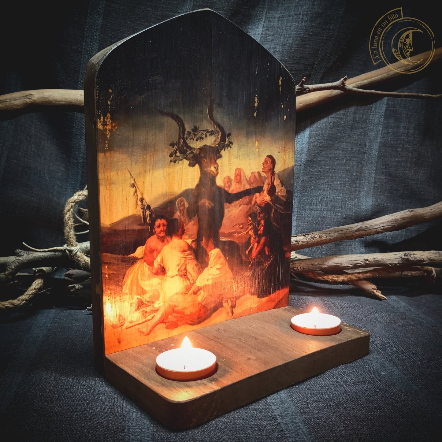 Ritual Altar Candle holder - Witches' Sabbath (Goya) -