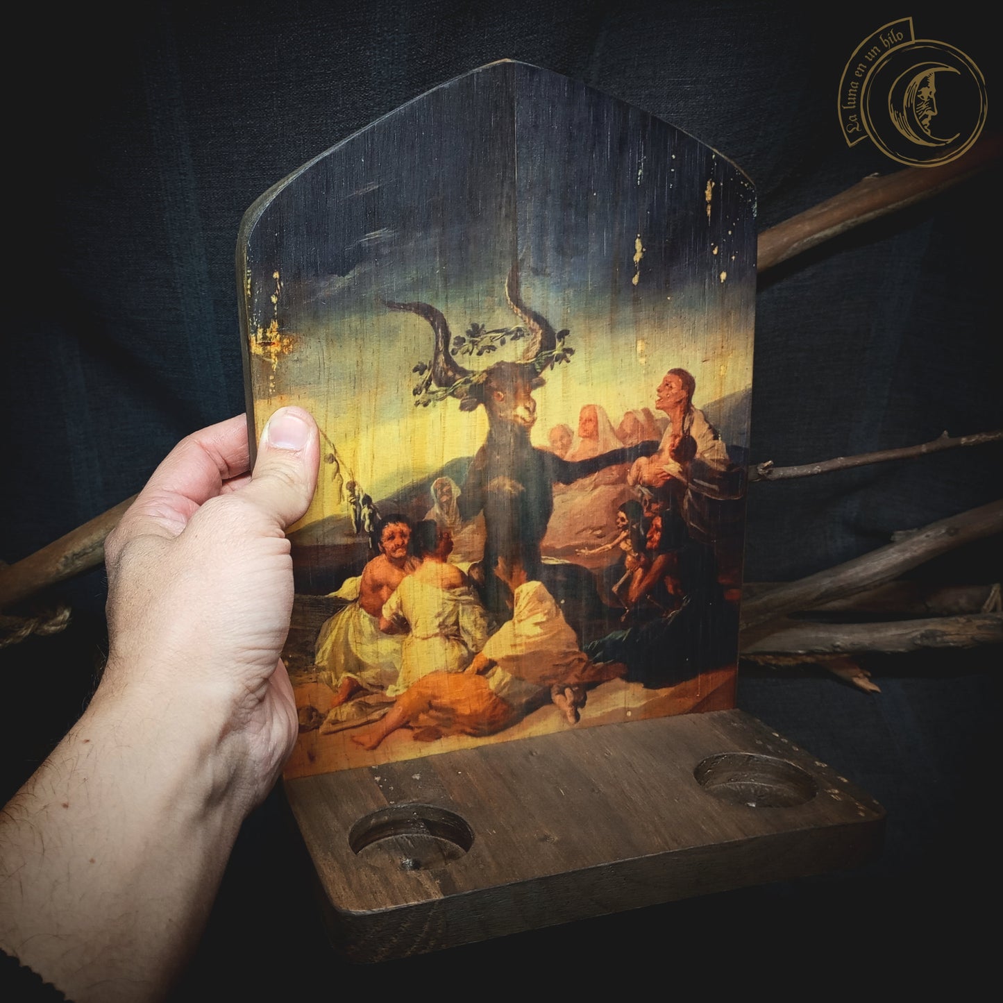 Ritual Altar Candle holder - Witches' Sabbath (Goya) -