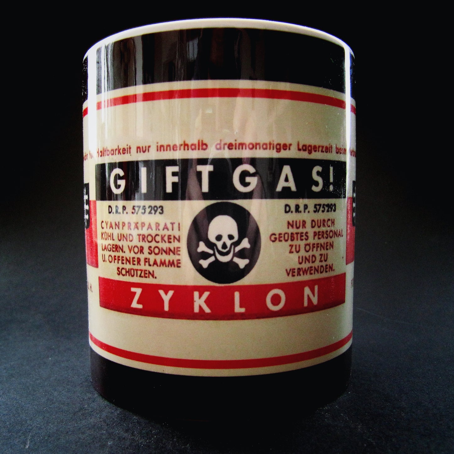 Vintage ceramic mug 11 oz - Zyklon B II -