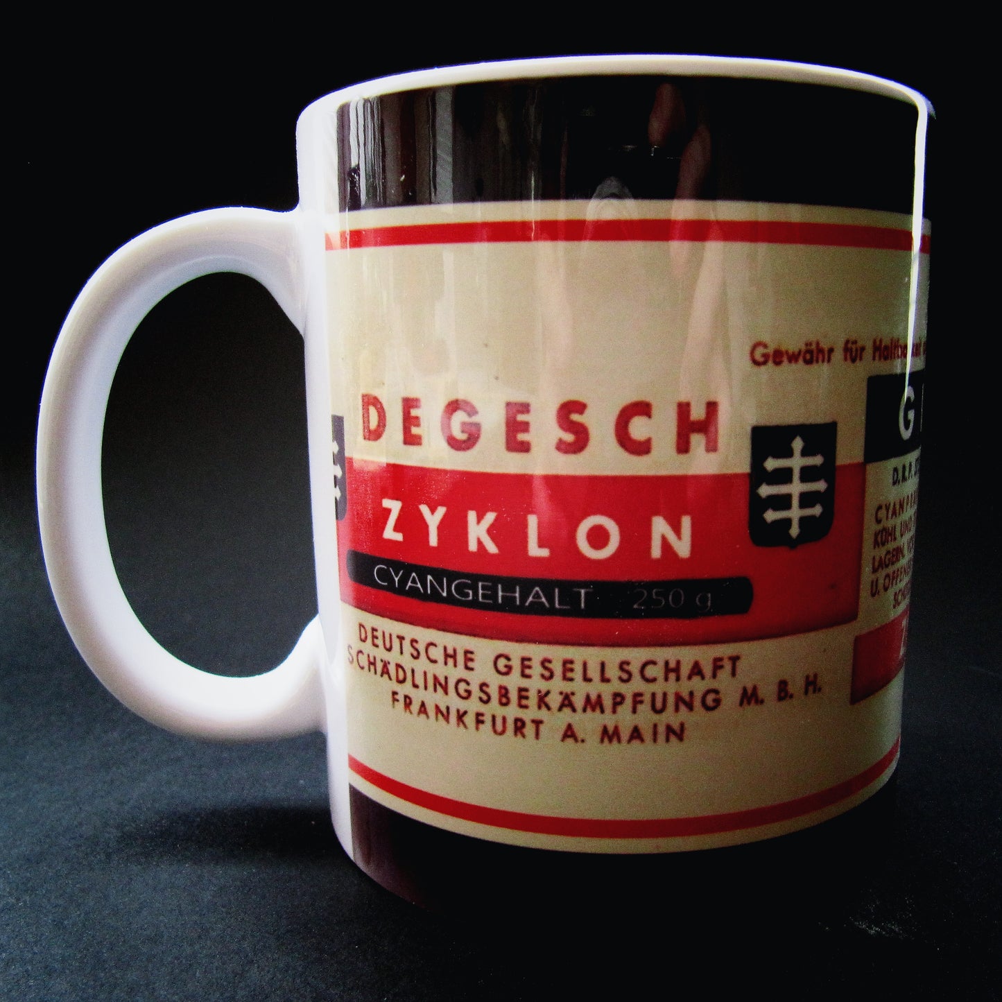 Vintage ceramic mug 11 oz - Zyklon B II -