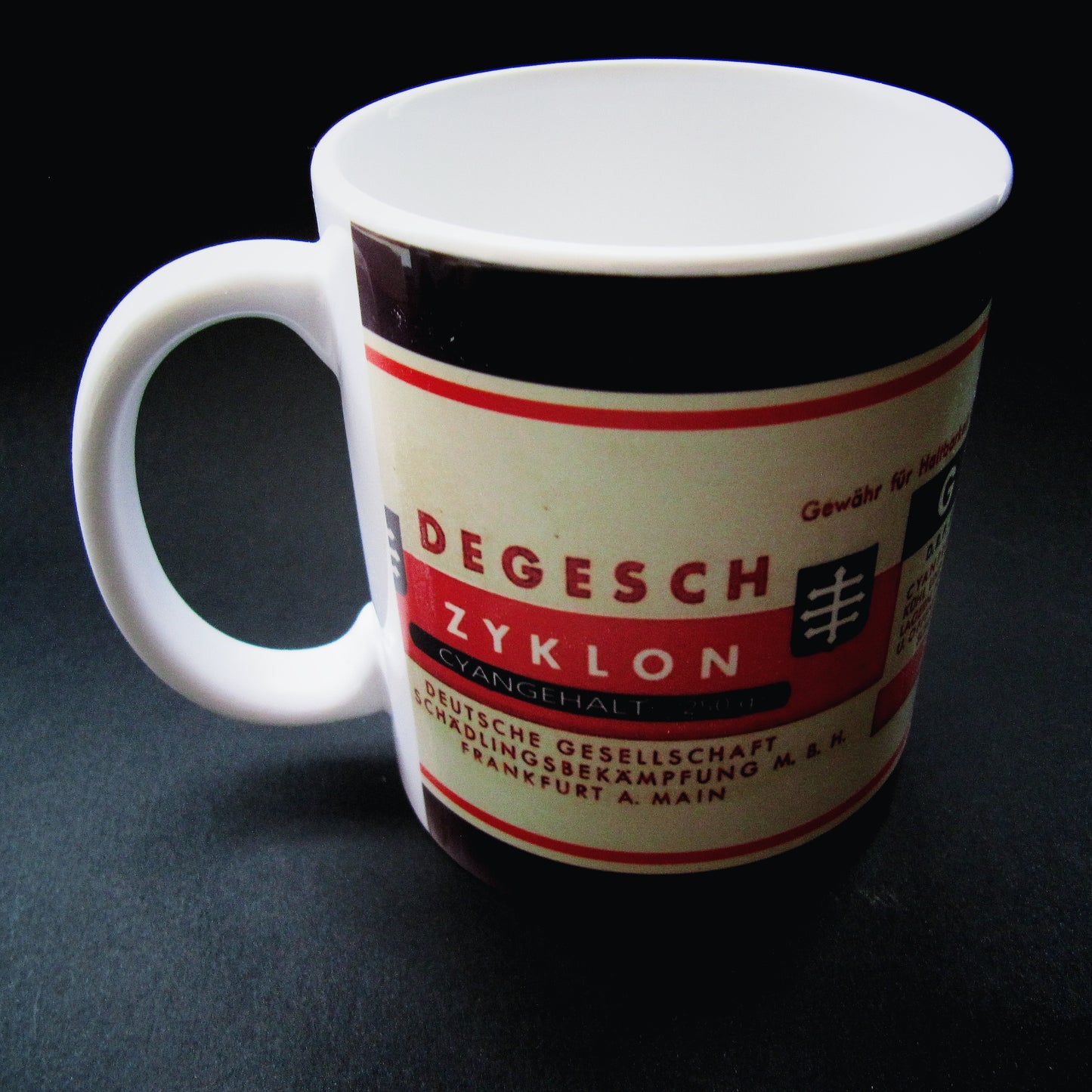 Vintage ceramic mug 11 oz - Zyklon B II -