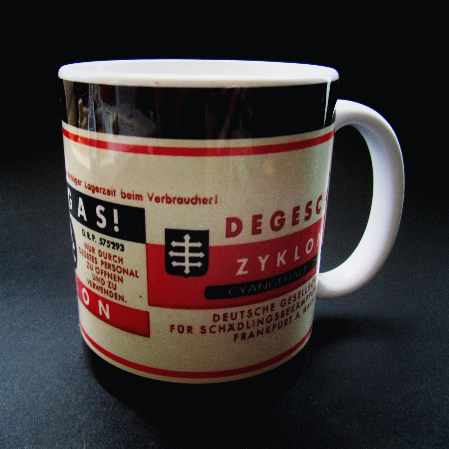 Vintage ceramic mug 11 oz - Zyklon B II -