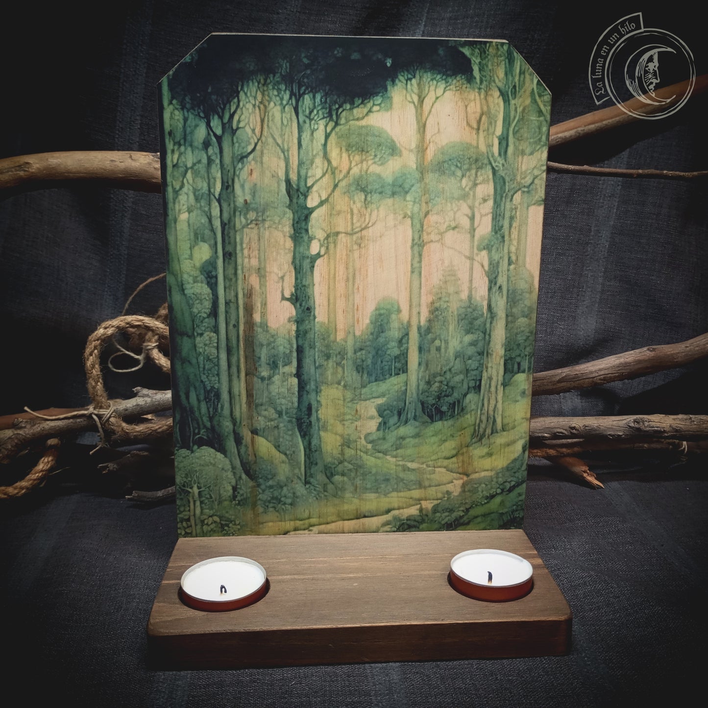Ritual Altar Candle holder - Forest -