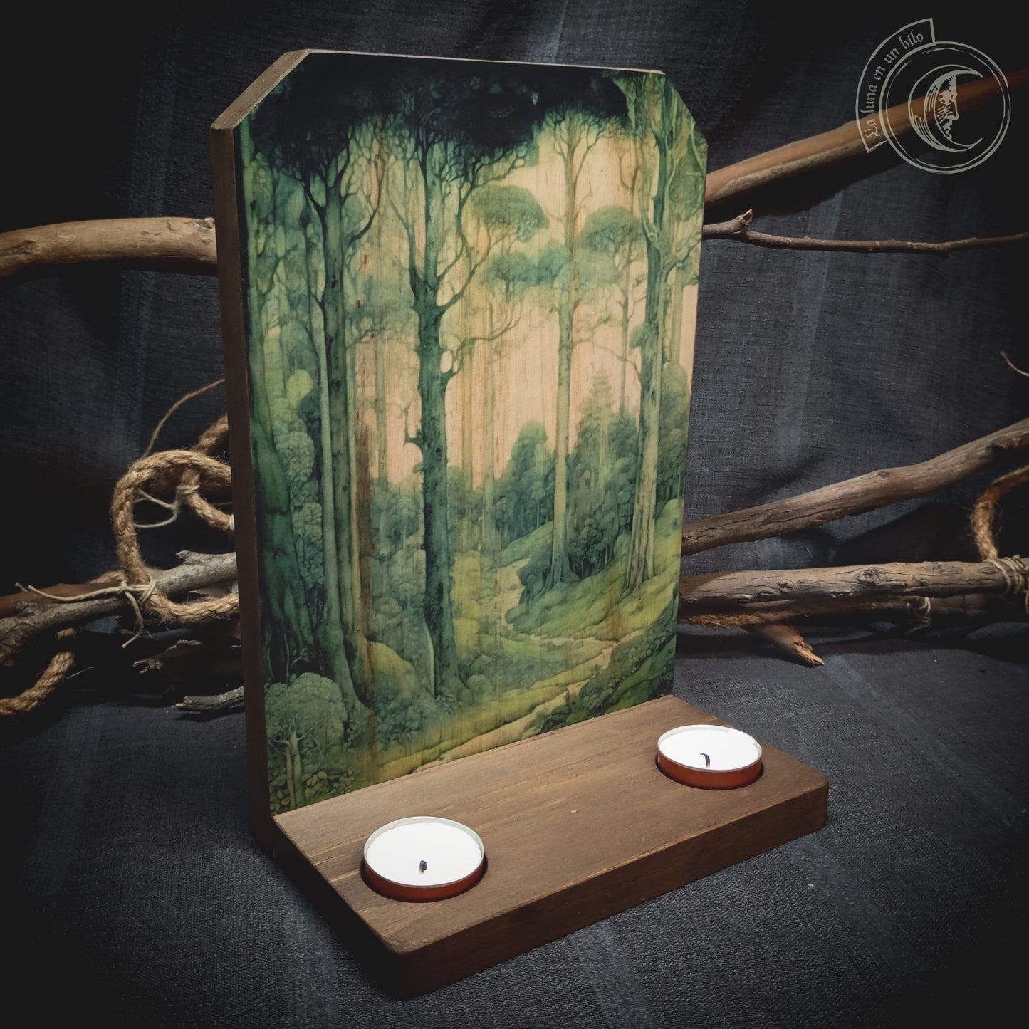 Ritual Altar Candle holder - Forest -