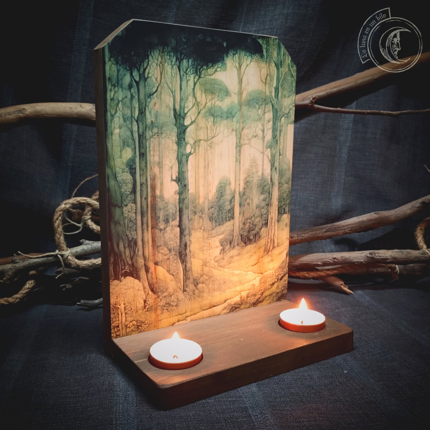 Ritual Altar Candle holder - Forest -