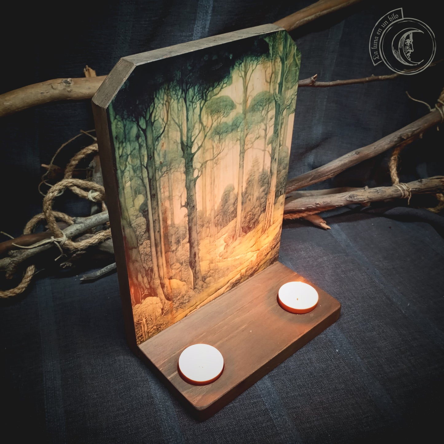 Ritual Altar Candle holder - Forest -