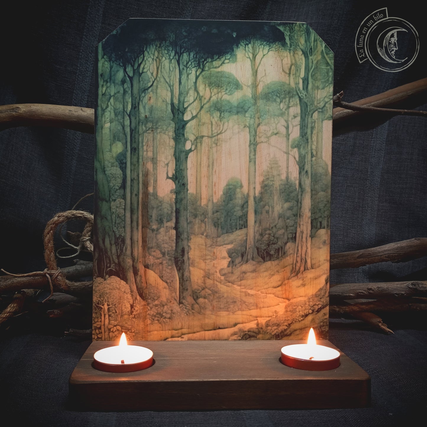 Ritual Altar Candle holder - Forest -