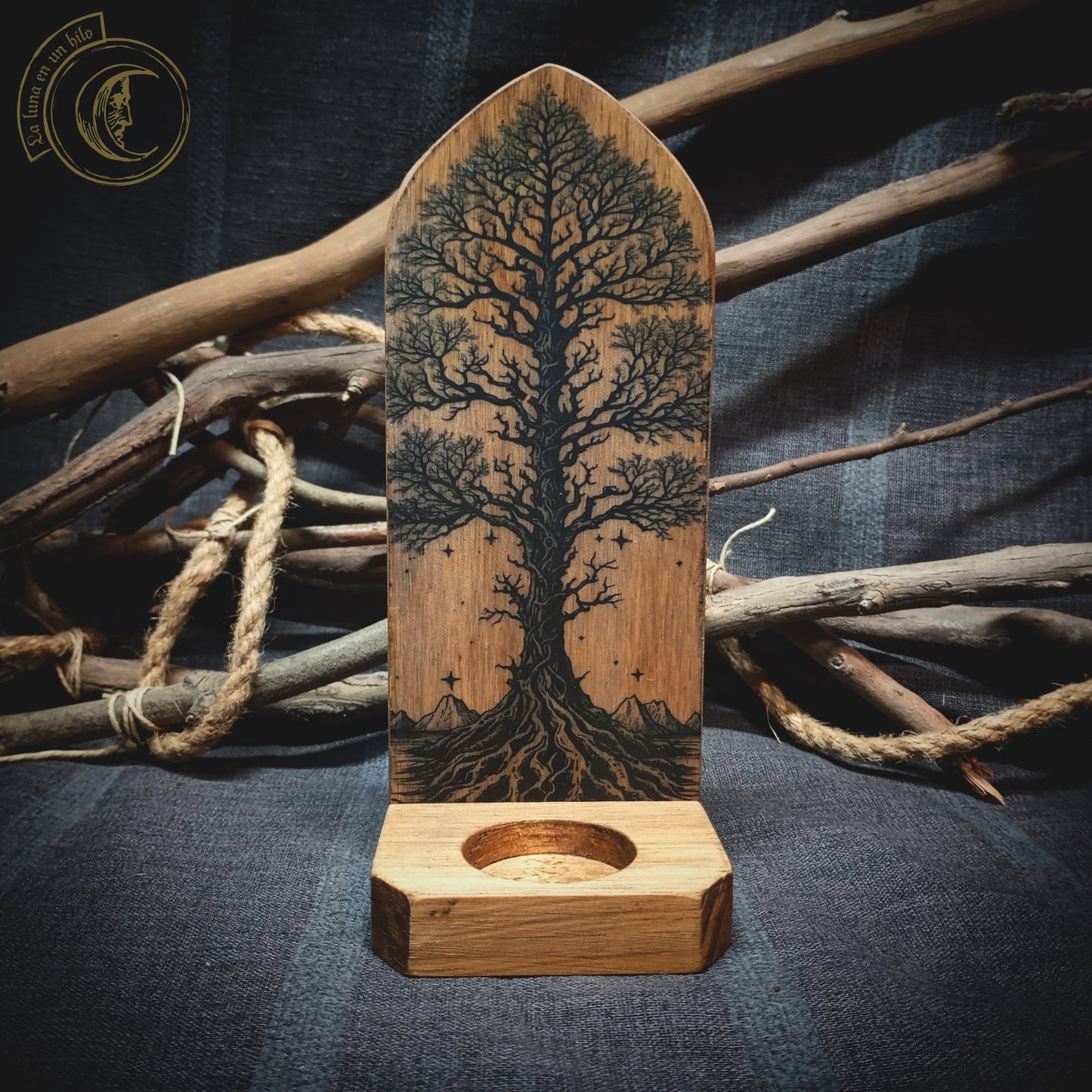 Yggdrasil, Tree of life - Wall Candle Holder -
