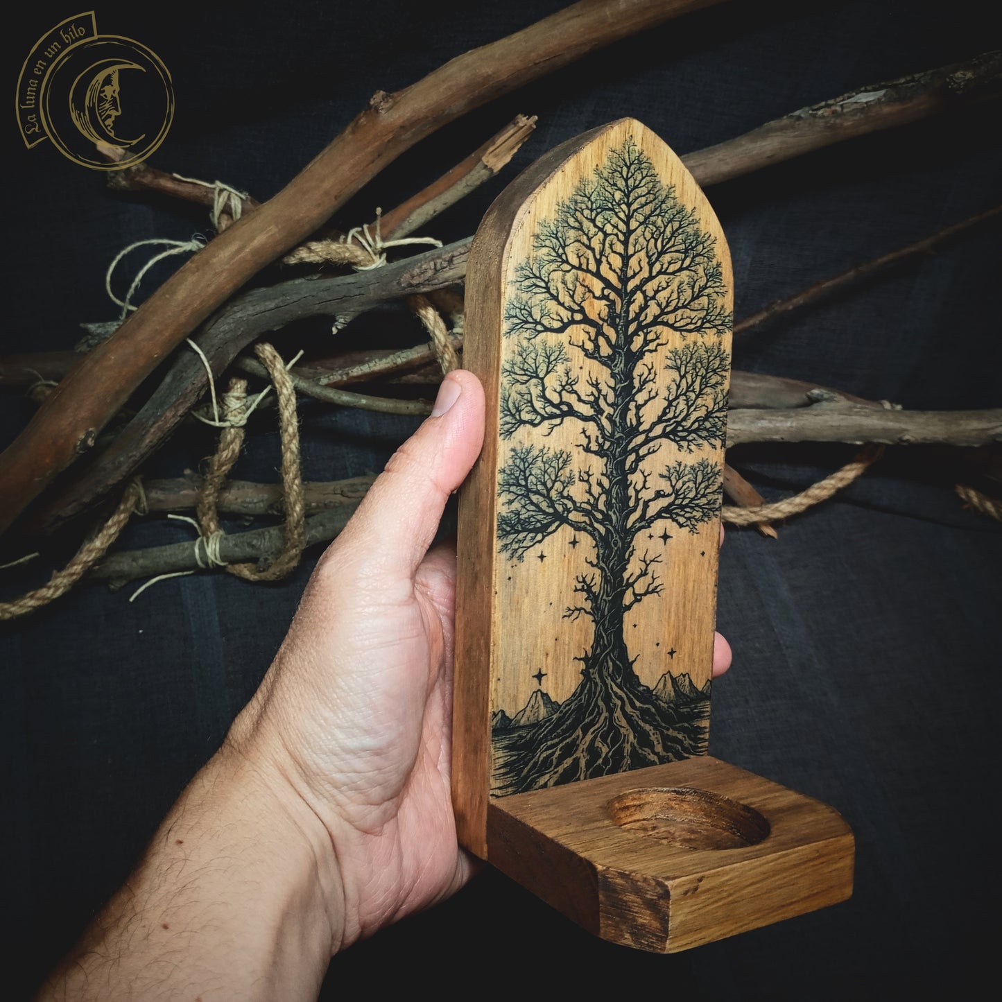 Yggdrasil, Tree of life - Wall Candle Holder -
