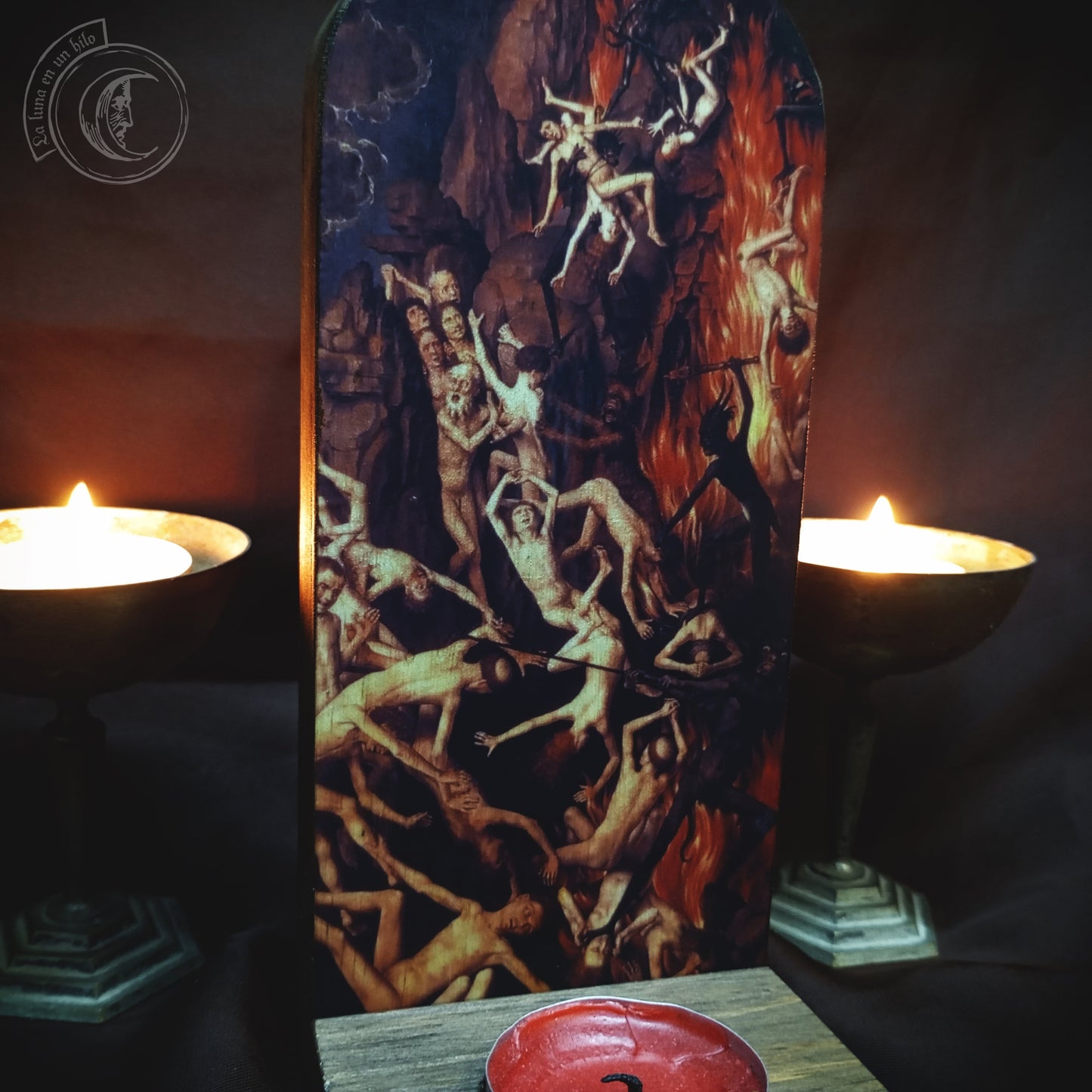 The Last Judgment, Hans Memling - Wall Candle Holder -