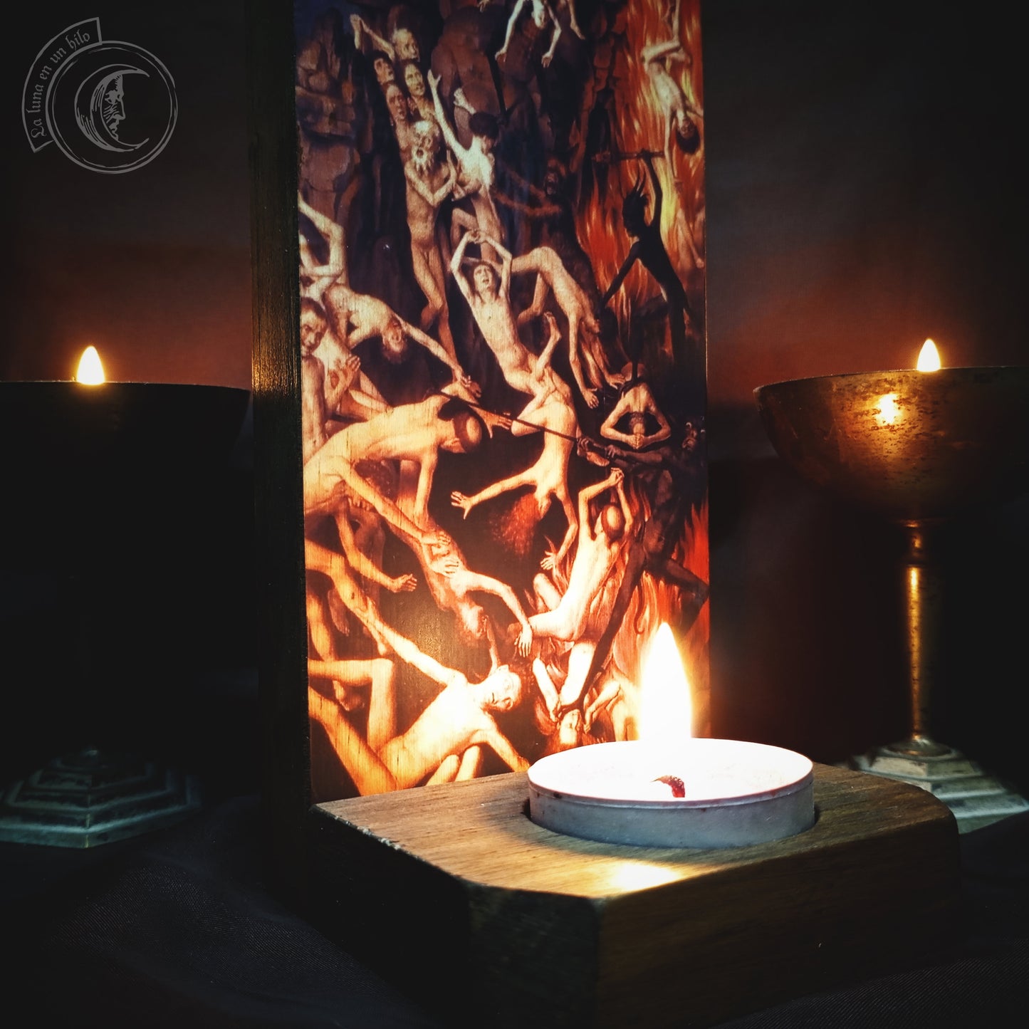 The Last Judgment, Hans Memling - Wall Candle Holder -