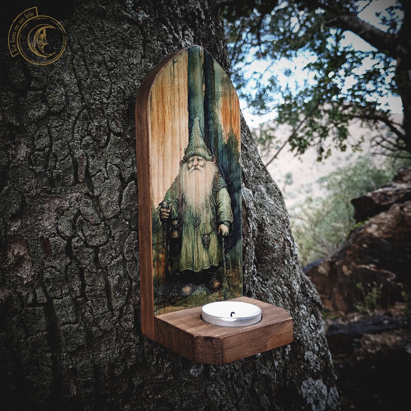 Gnome - Wall Candle Holder -