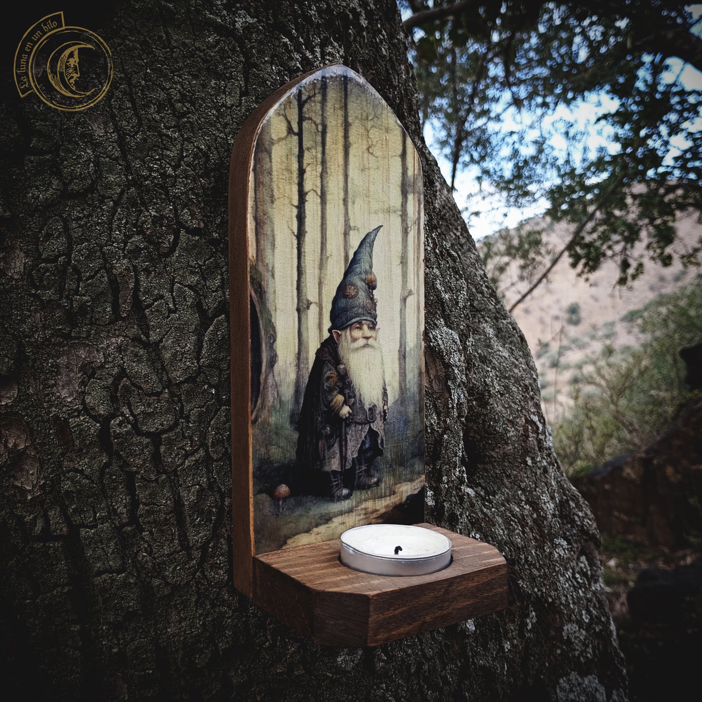 Gnome II - Wall Candle Holder -