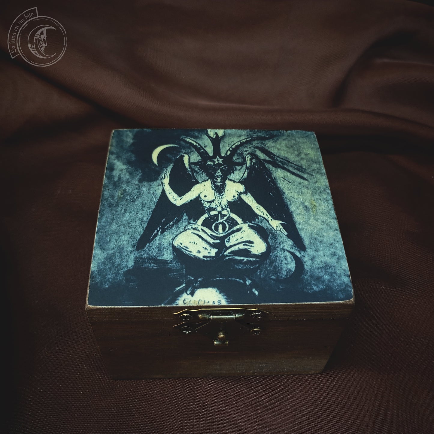 Small Wooden Box - Baphomet -