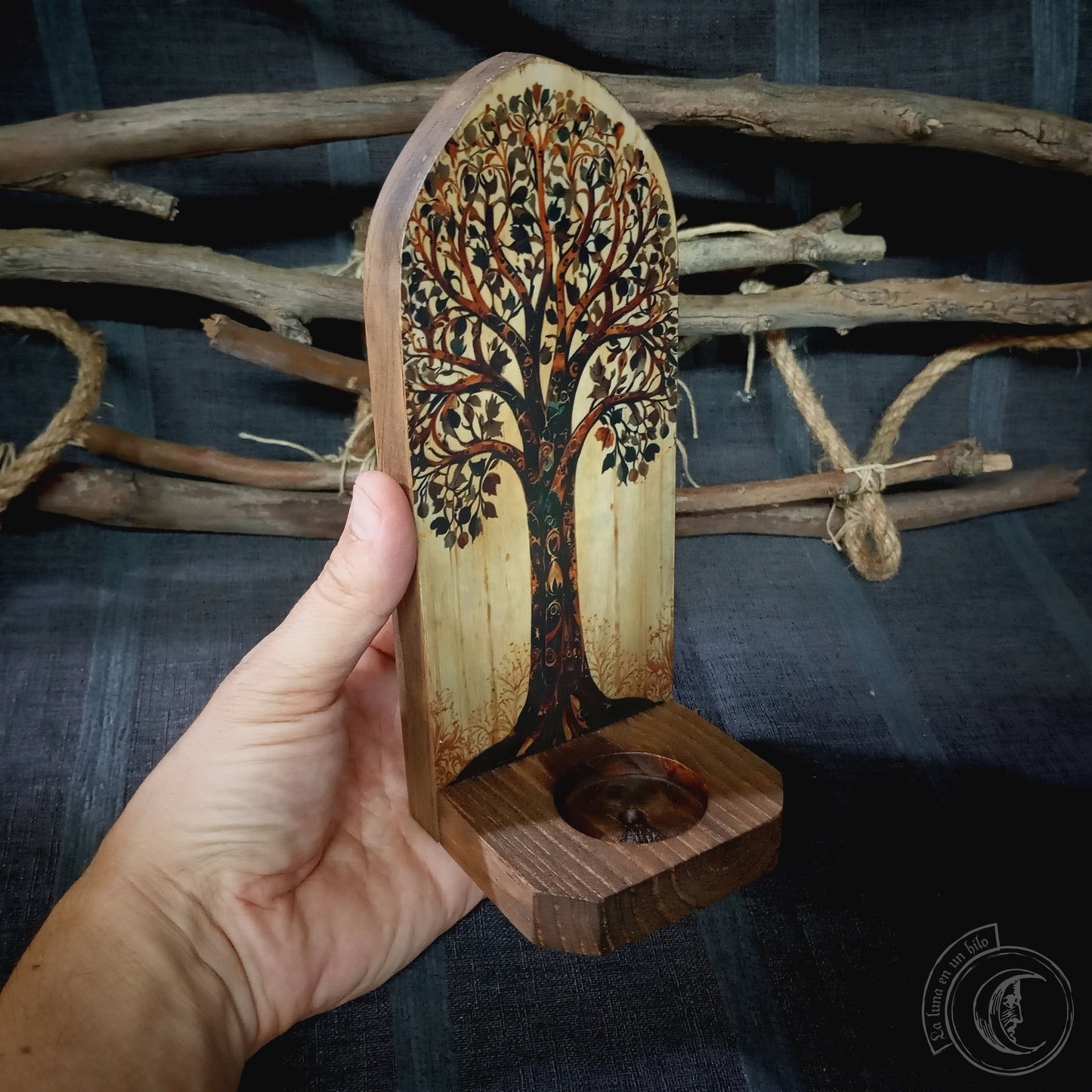 Tree of Life - Wall Candle Holder -