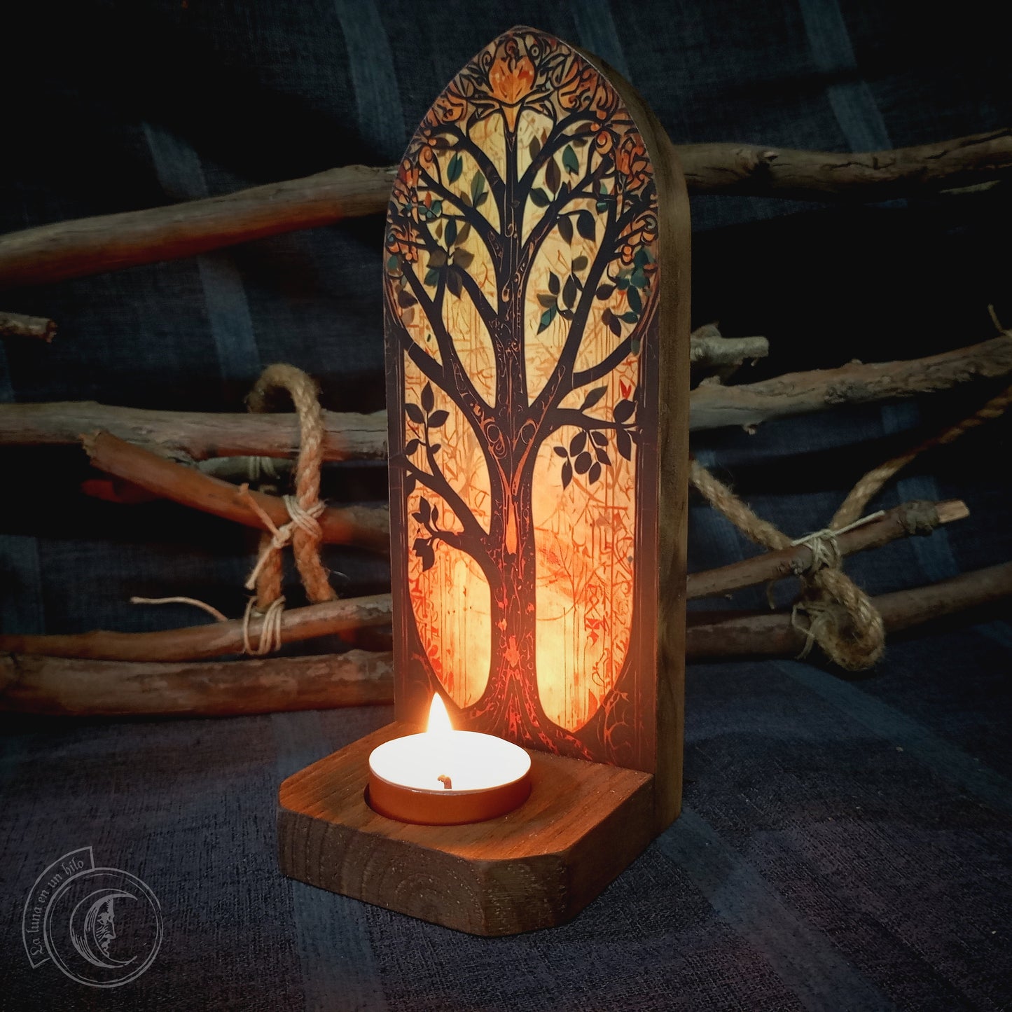 Tree of Life II - Wall Candle Holder -