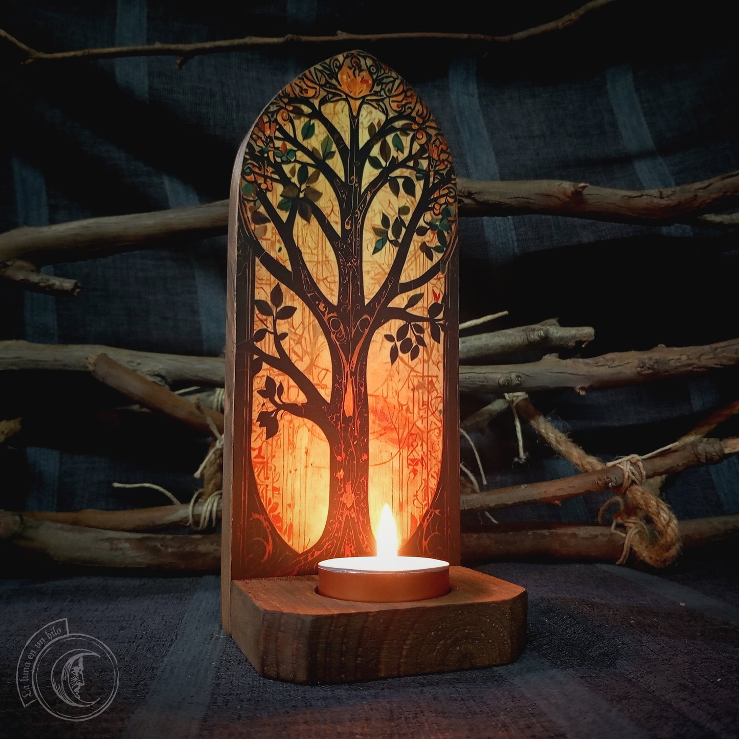Tree of Life II - Wall Candle Holder -