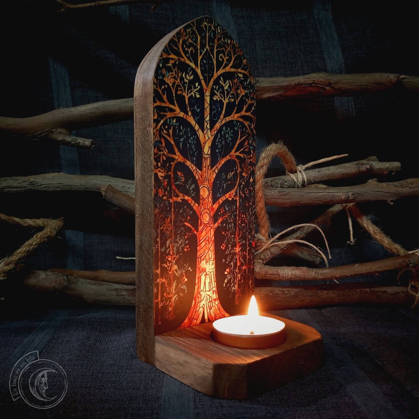 Tree of Life III - Wall Candle Holder -