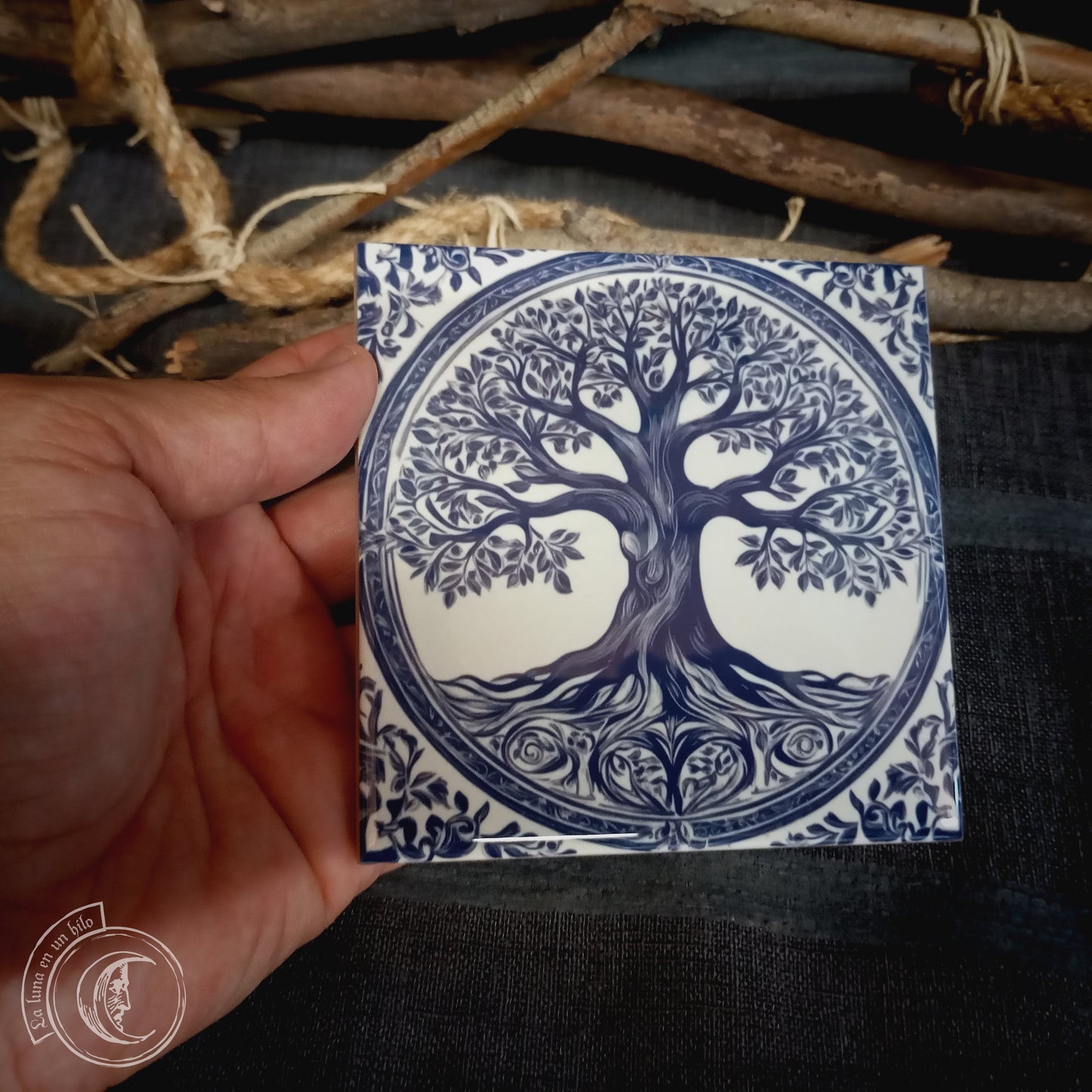 Arbre de vie - Décor en carreaux de céramique -