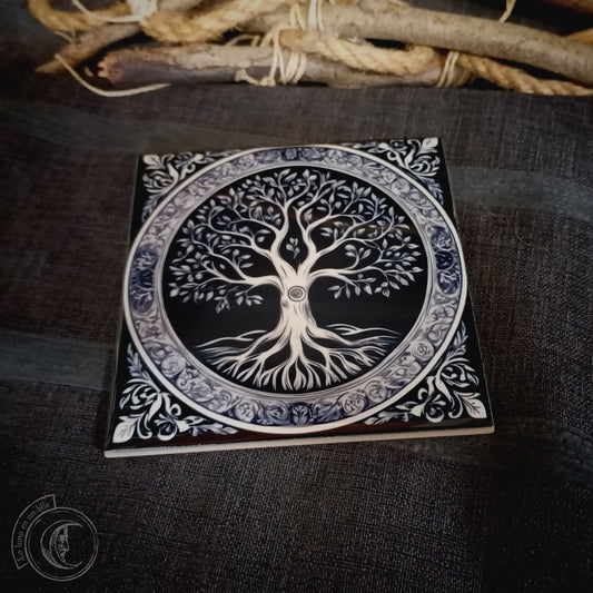 Tree of Life III - Ceramic Tile Decor -