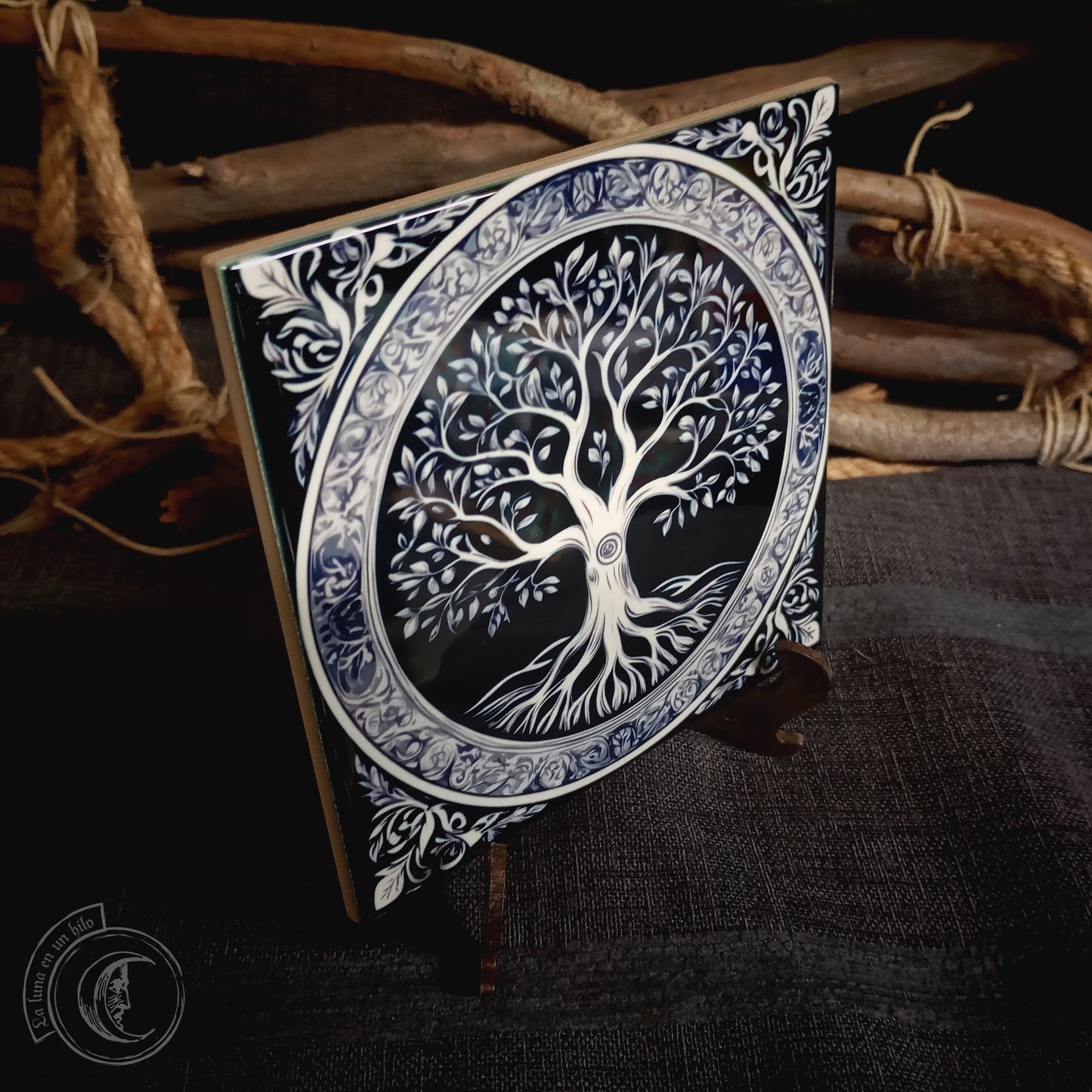 Árbol de la Vida III - Azulejo cerámico decorativo