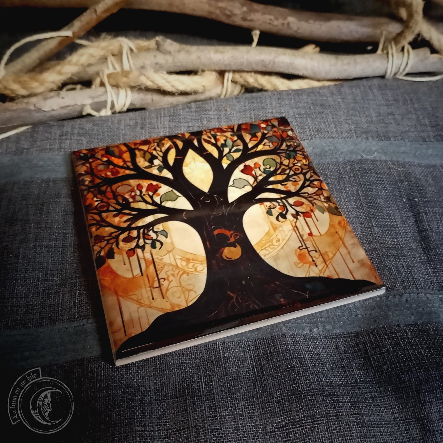 Arbre de vie IV - Décor en carreaux de céramique -