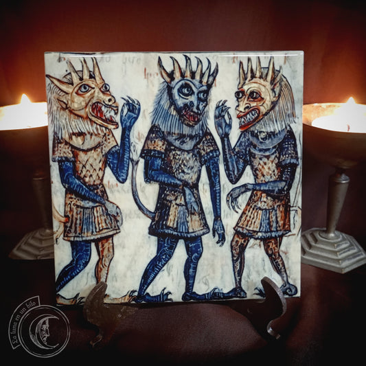 Medieval Demons VIII - Ceramic Tile Decor -