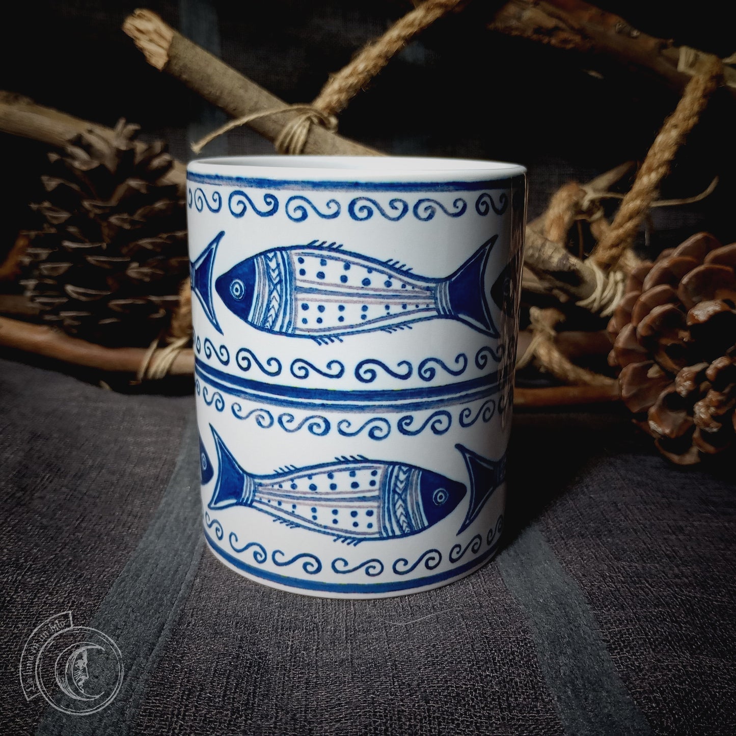 Ceramic mug 11 oz - Celtiberian Fish -