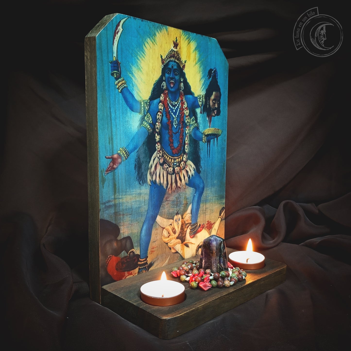 Ritual Altar Candle holder - Maha Kali -