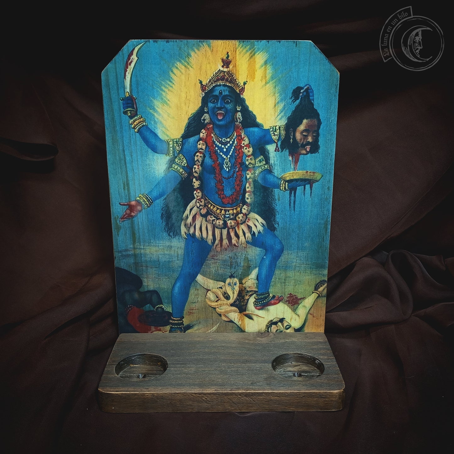Ritual Altar Candle holder - Maha Kali -
