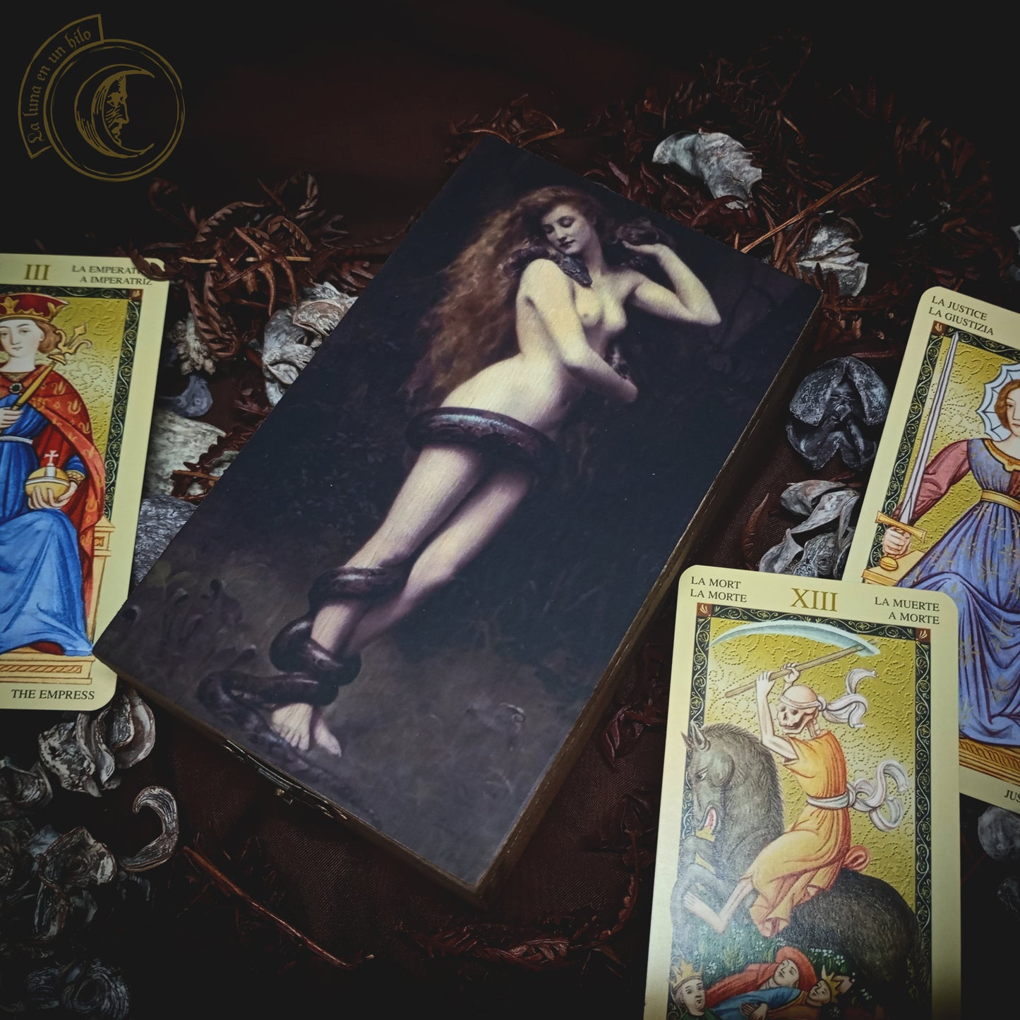 Tarot jewelry box - Lilith (John Collier) -