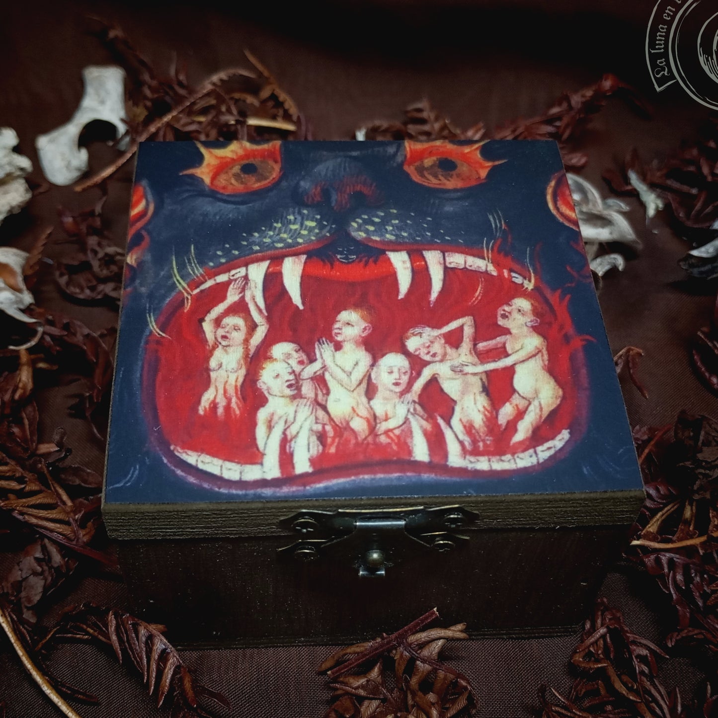 Small Wooden Box - Mouth of Hell -