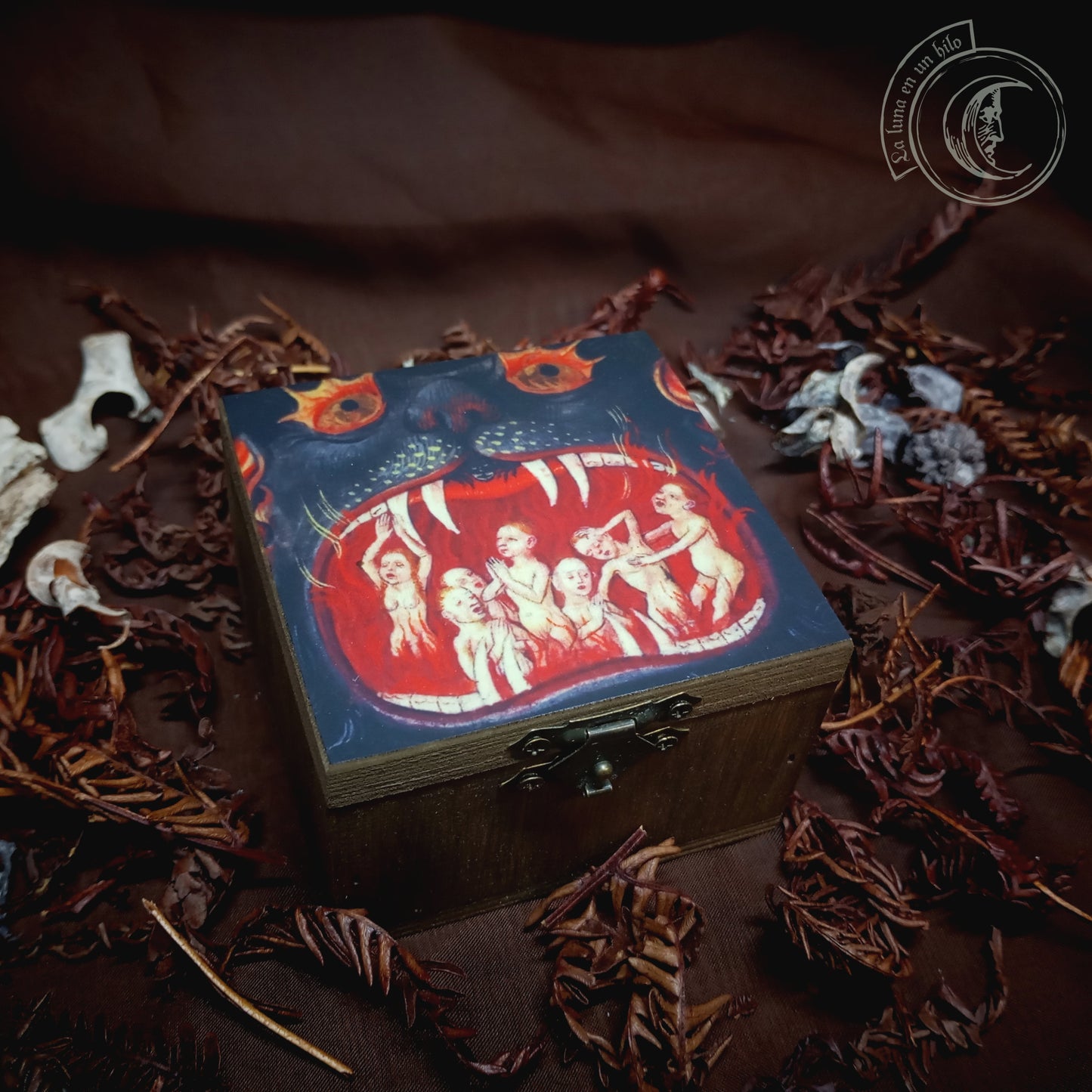 Small Wooden Box - Mouth of Hell -