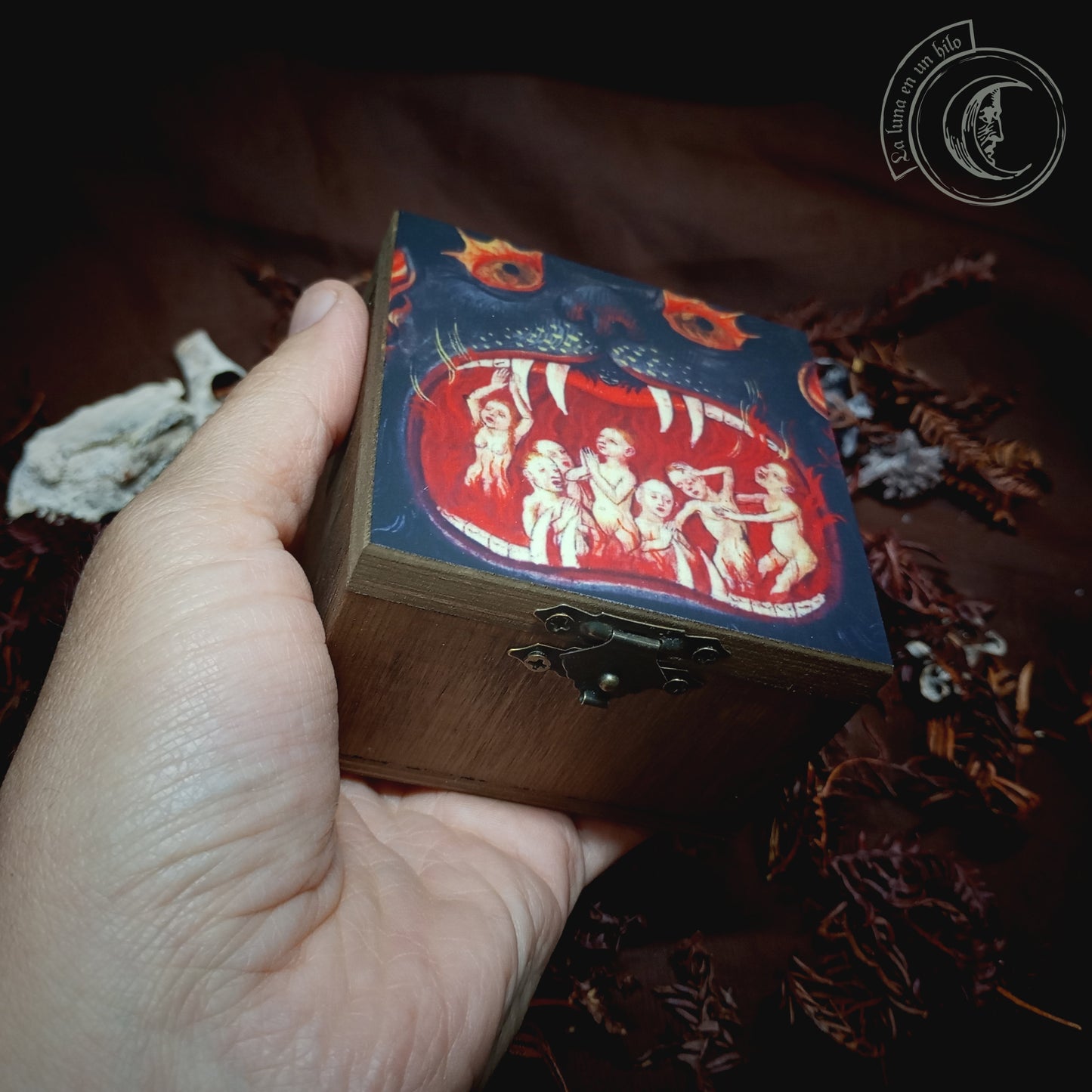 Small Wooden Box - Mouth of Hell -