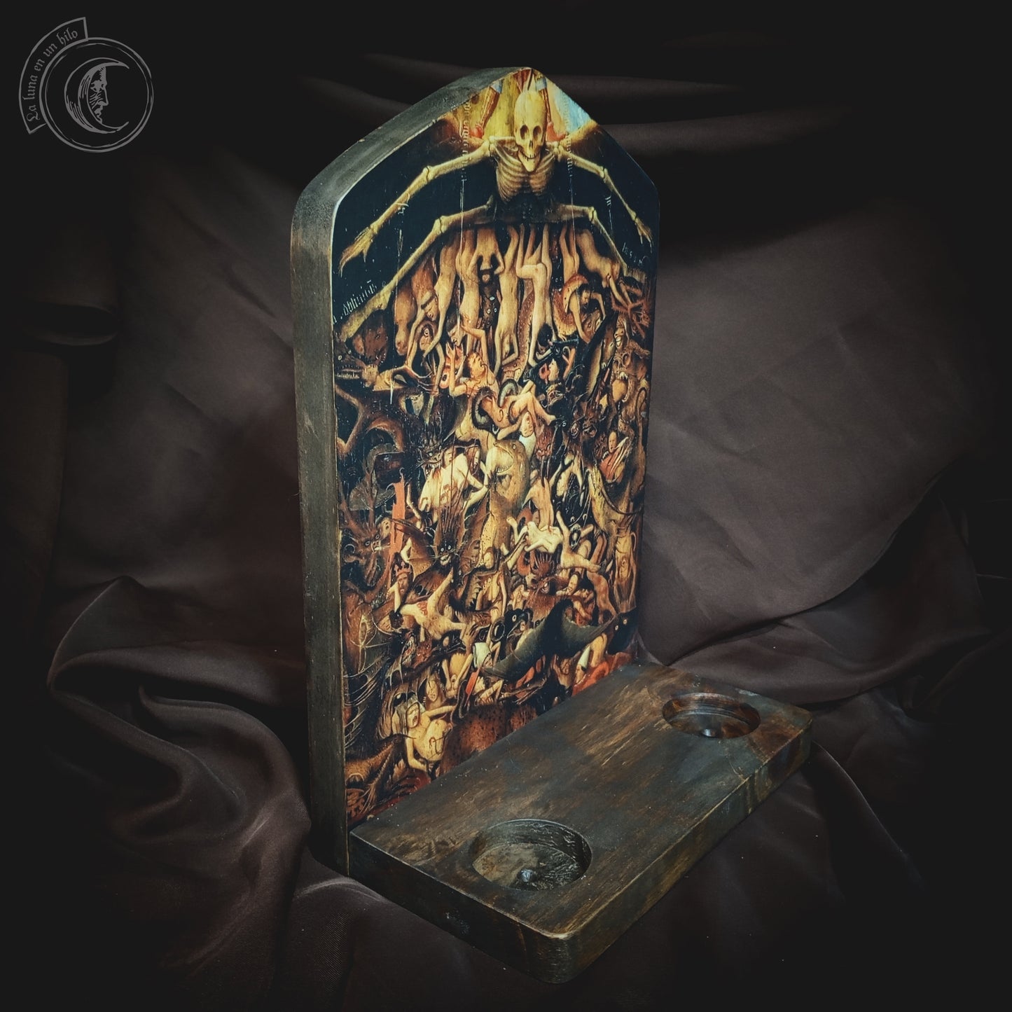 Ritual Altar Candle holder - Last Judgement - Jan van Eyck (XV)