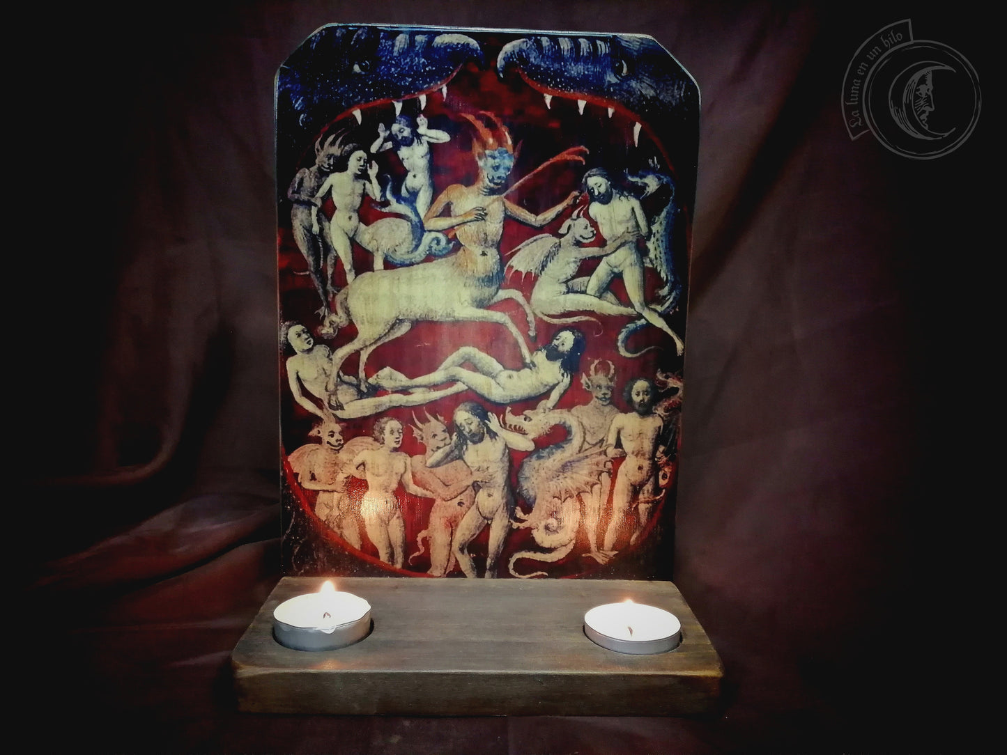 Ritual Altar Candle holder - Mouth of Hell - Medieval Demons (XV)